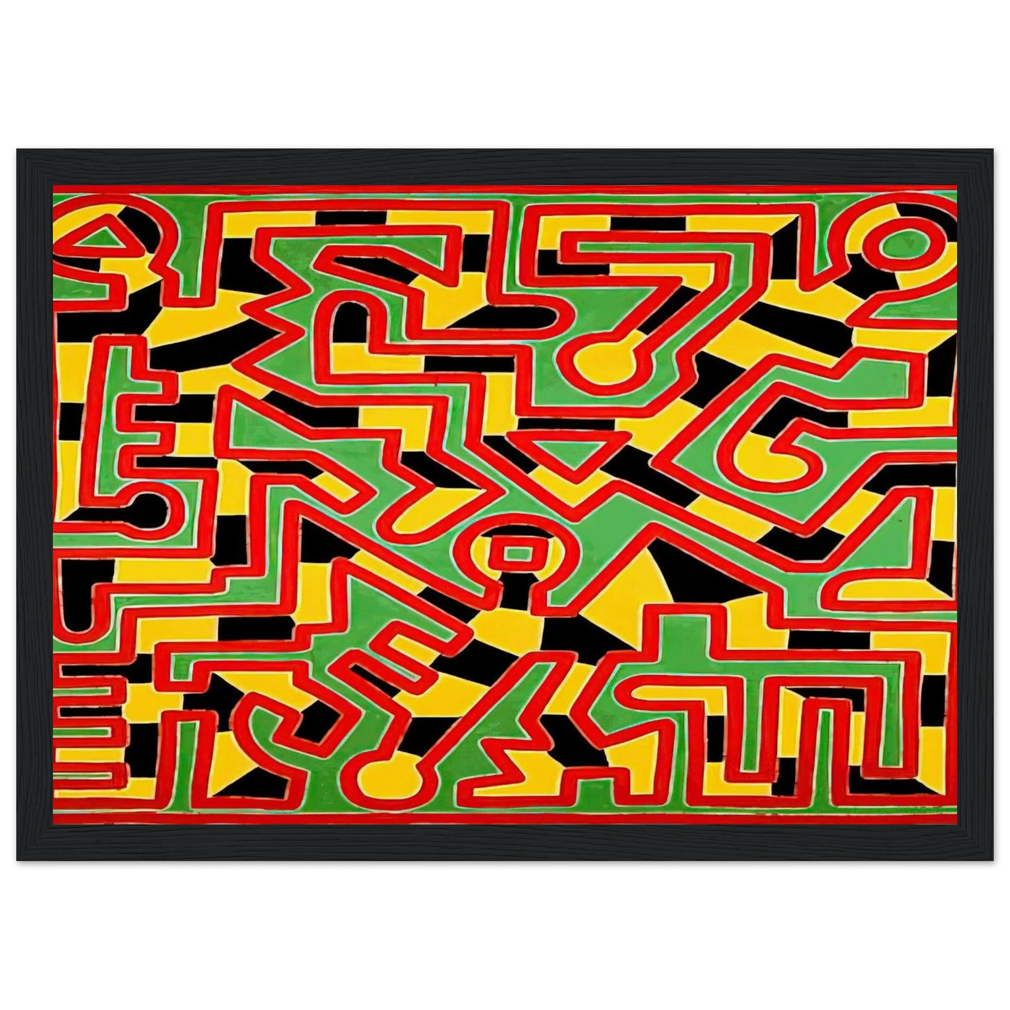 UNTITLED 1988 Framed Poster | Keith Haring Framed Prints Wall Art | Keith Haring Prints