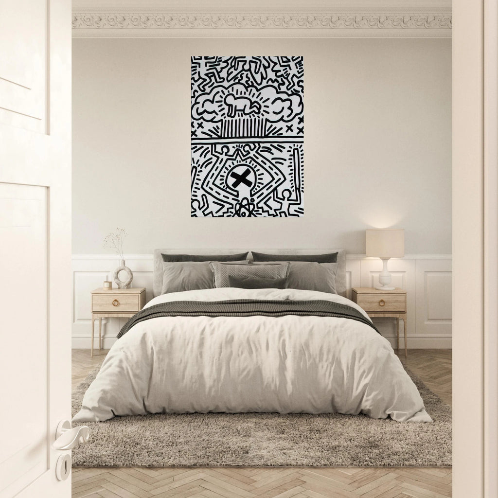 ANTI NUCLEAR RALLY 1982 Canvas | Keith Haring Canvas | Keith Haring Prints