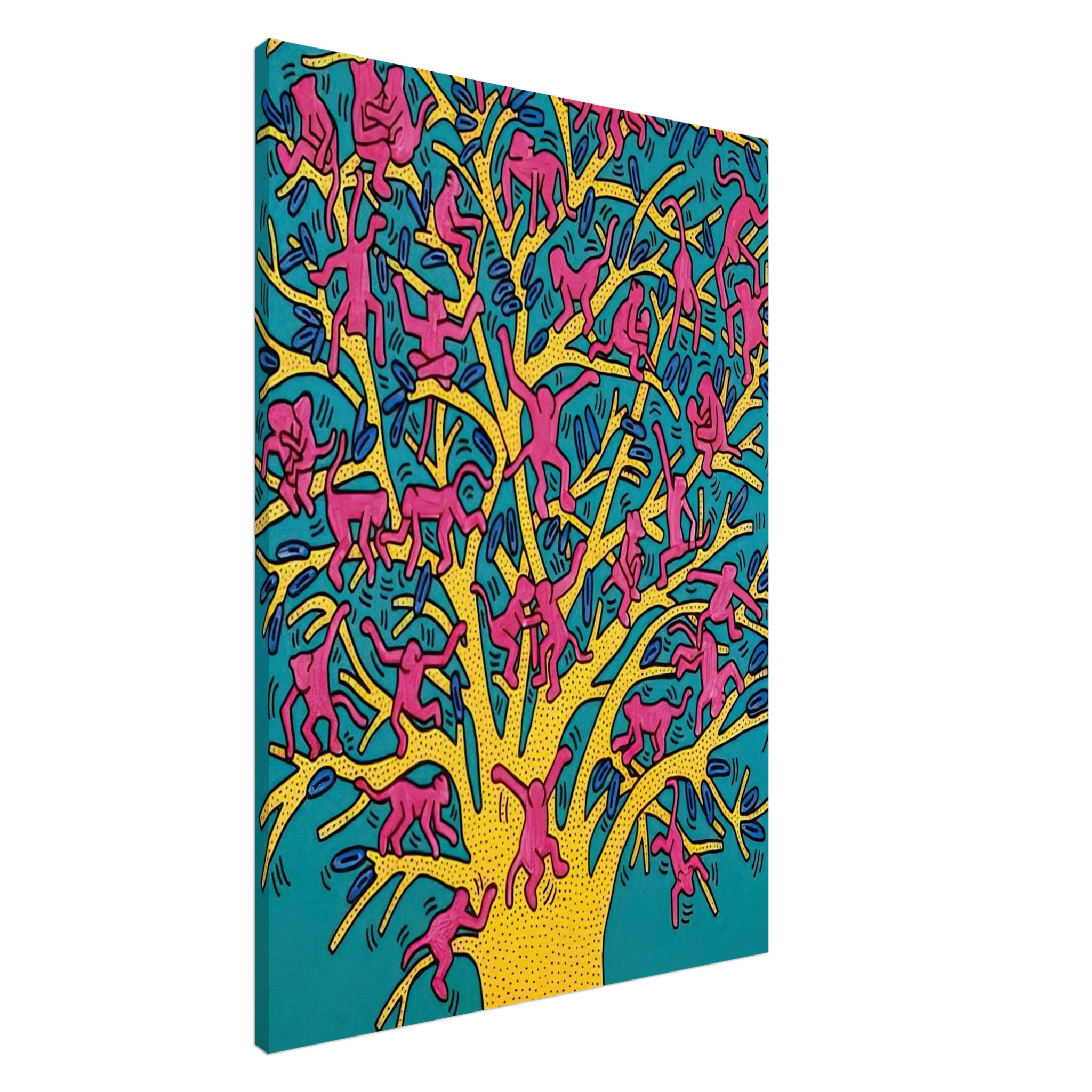 THE TREE OF MONKEYS Canvas | Keith Haring Canvas | Keith Haring Prints