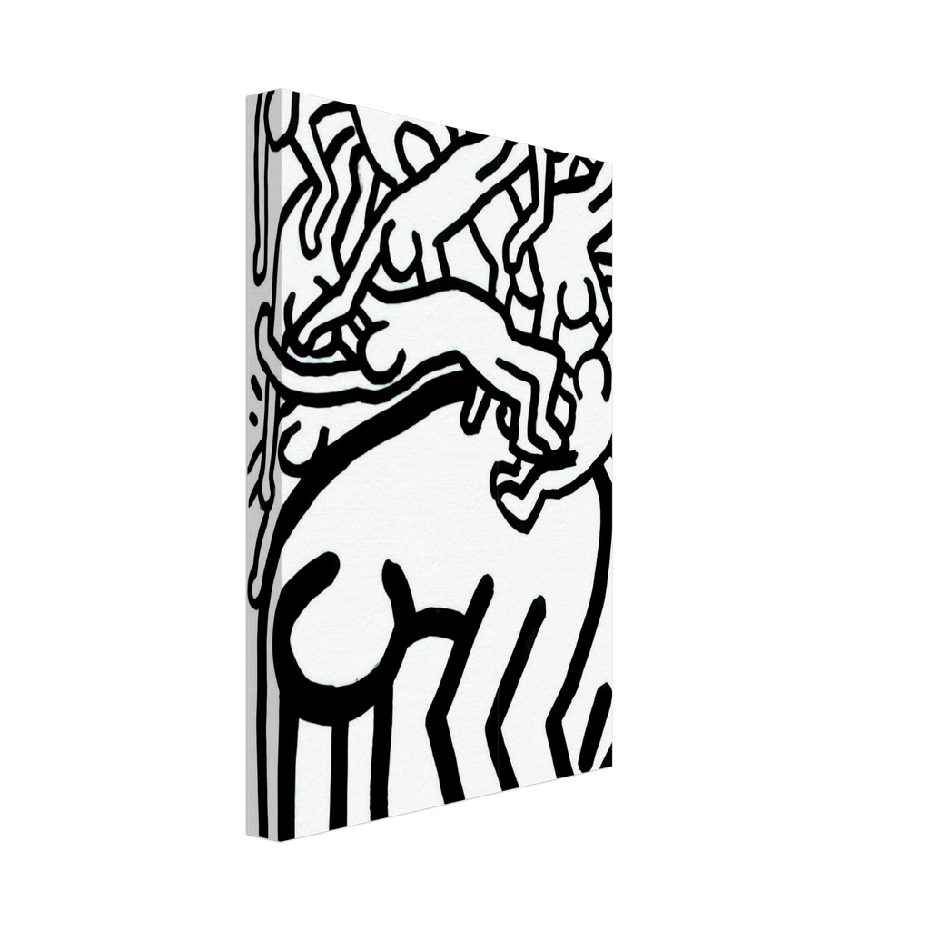 FIGHT AIDS WORLDWIDE 1990 Canvas | Keith Haring Canvas | Keith Haring Prints