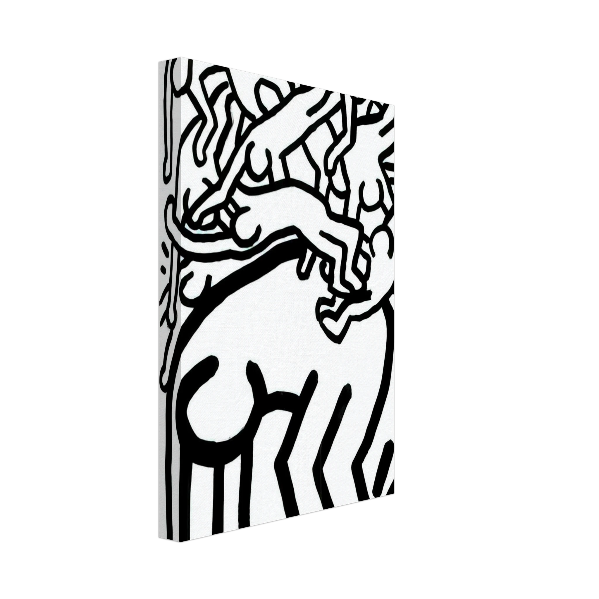FIGHT AIDS WORLDWIDE 1990 Canvas | Keith Haring Canvas | Keith Haring Prints