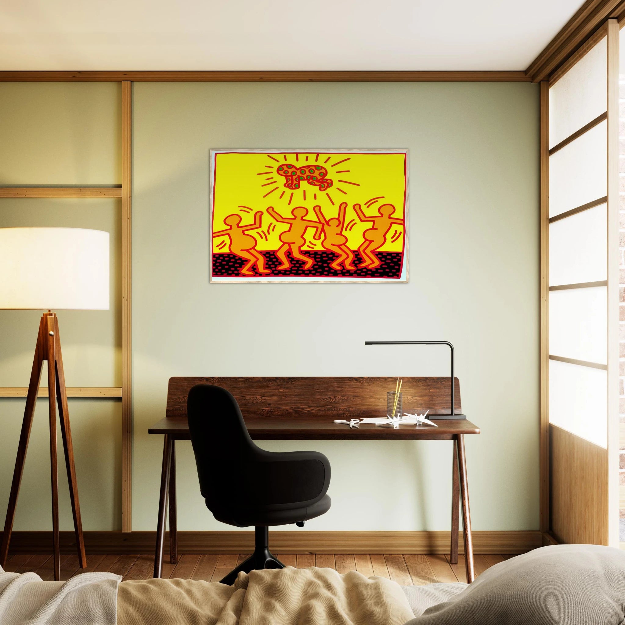 UNTITLED 1983 1 Framed Poster | Keith Haring Framed Prints Wall Art | Keith Haring Prints