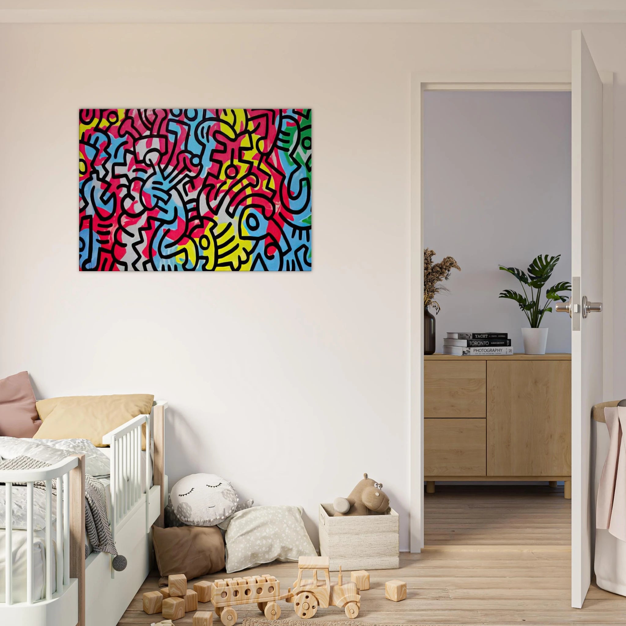 UNTITLED 1987 Canvas | Keith Haring Canvas | Keith Haring Prints