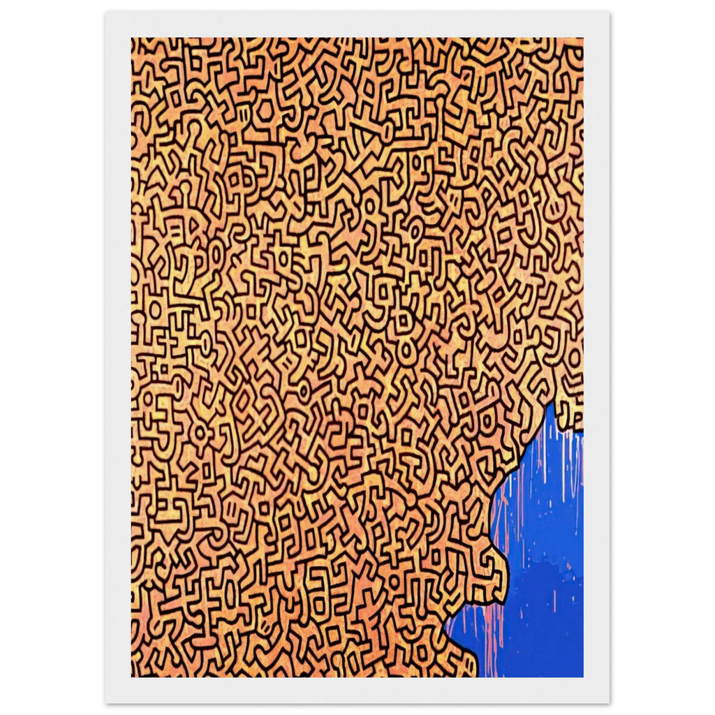 BRAZIL 1989 Framed Poster | Keith Haring Framed Prints Wall Art | Keith Haring Prints