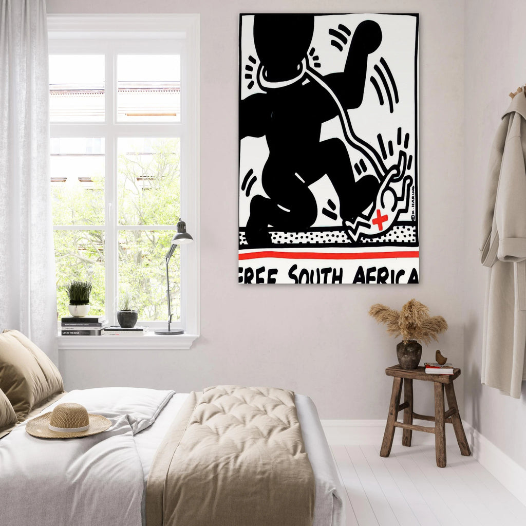 FREE SOUTH AFRICA 1985 Poster | Keith Haring Poster | Keith Haring Prints