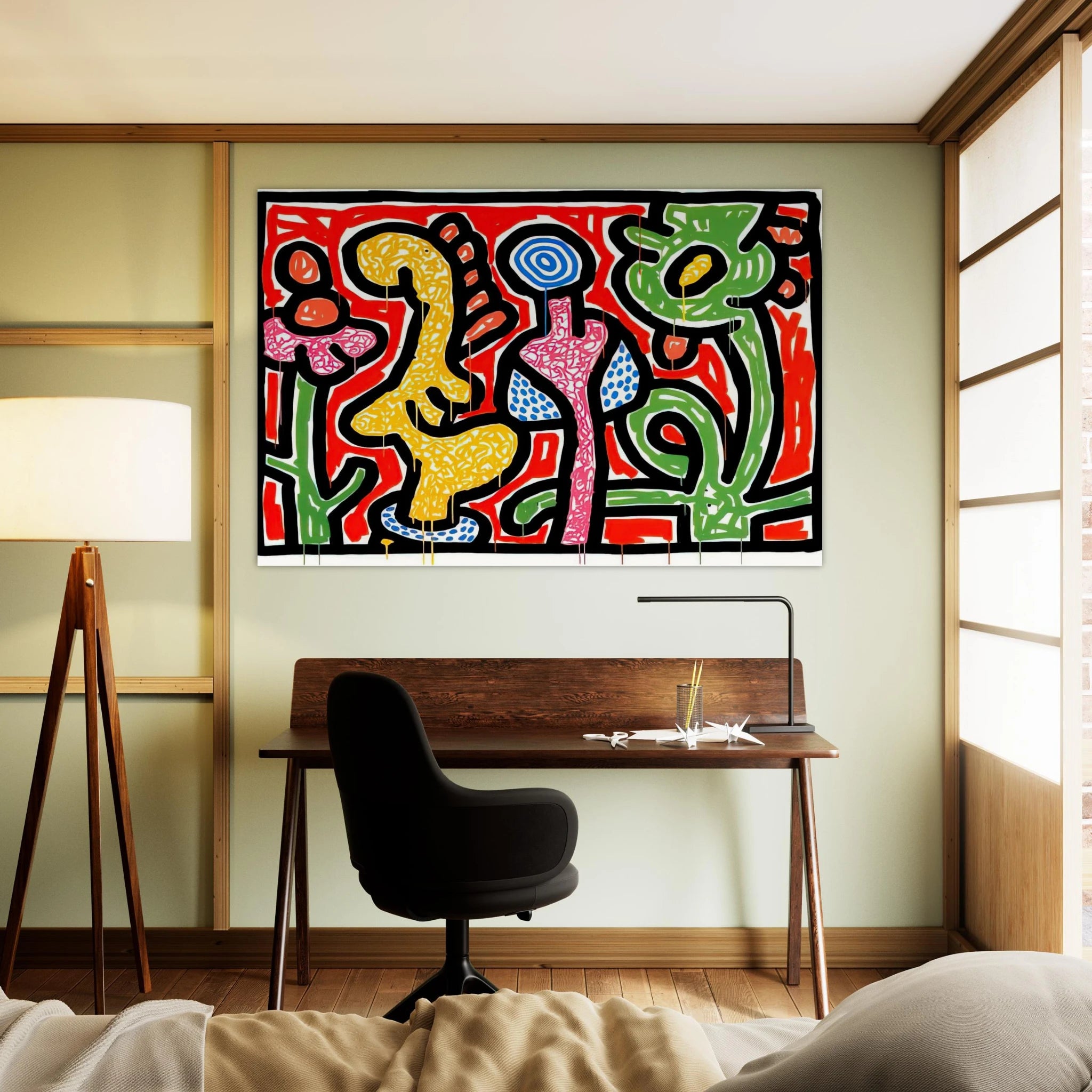 FLOWERS IV 1990 Poster | Keith Haring Poster | Keith Haring Prints