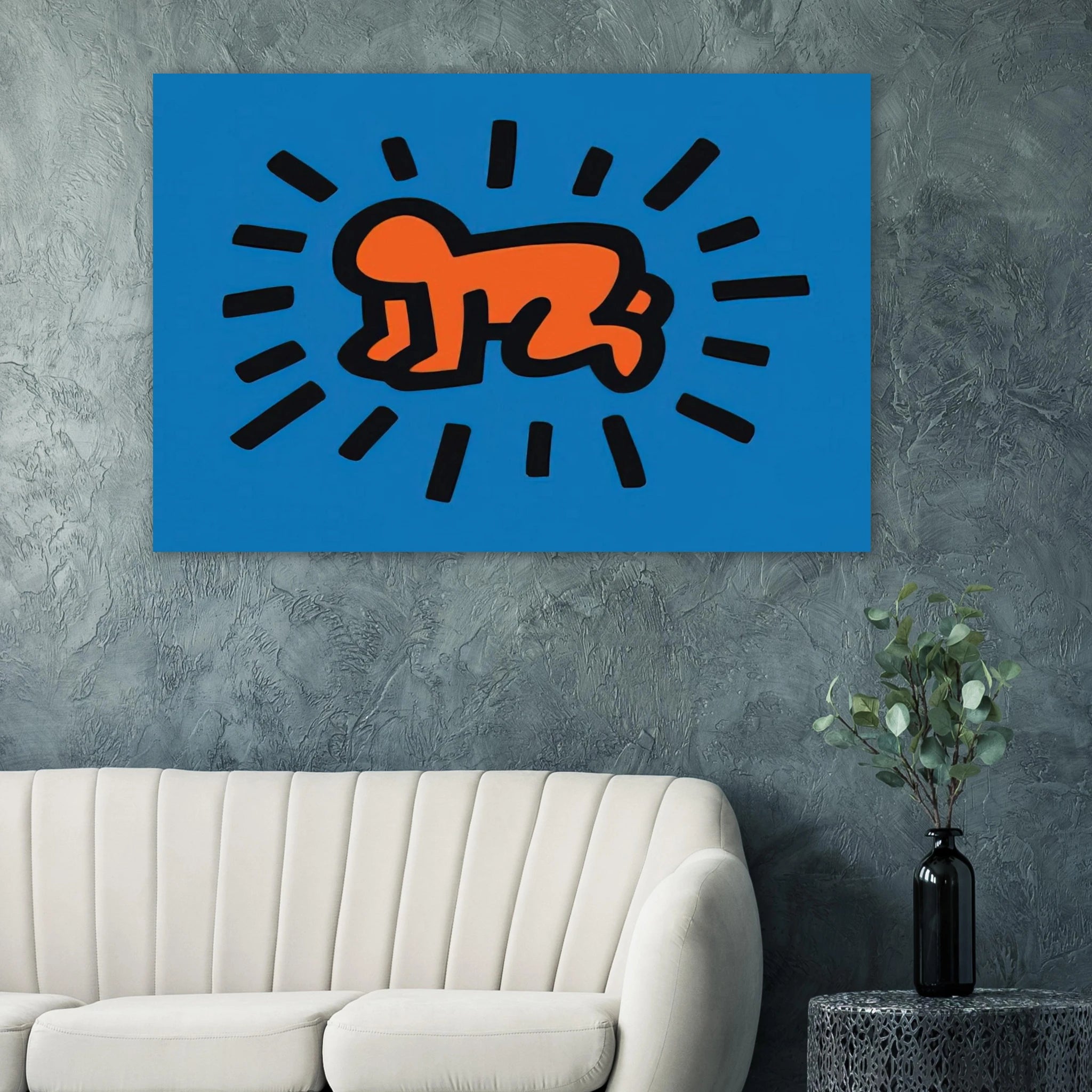 RADIANT BABY FROM ICONS SERIES 1990 Poster | Keith Haring Poster | Keith Haring Prints