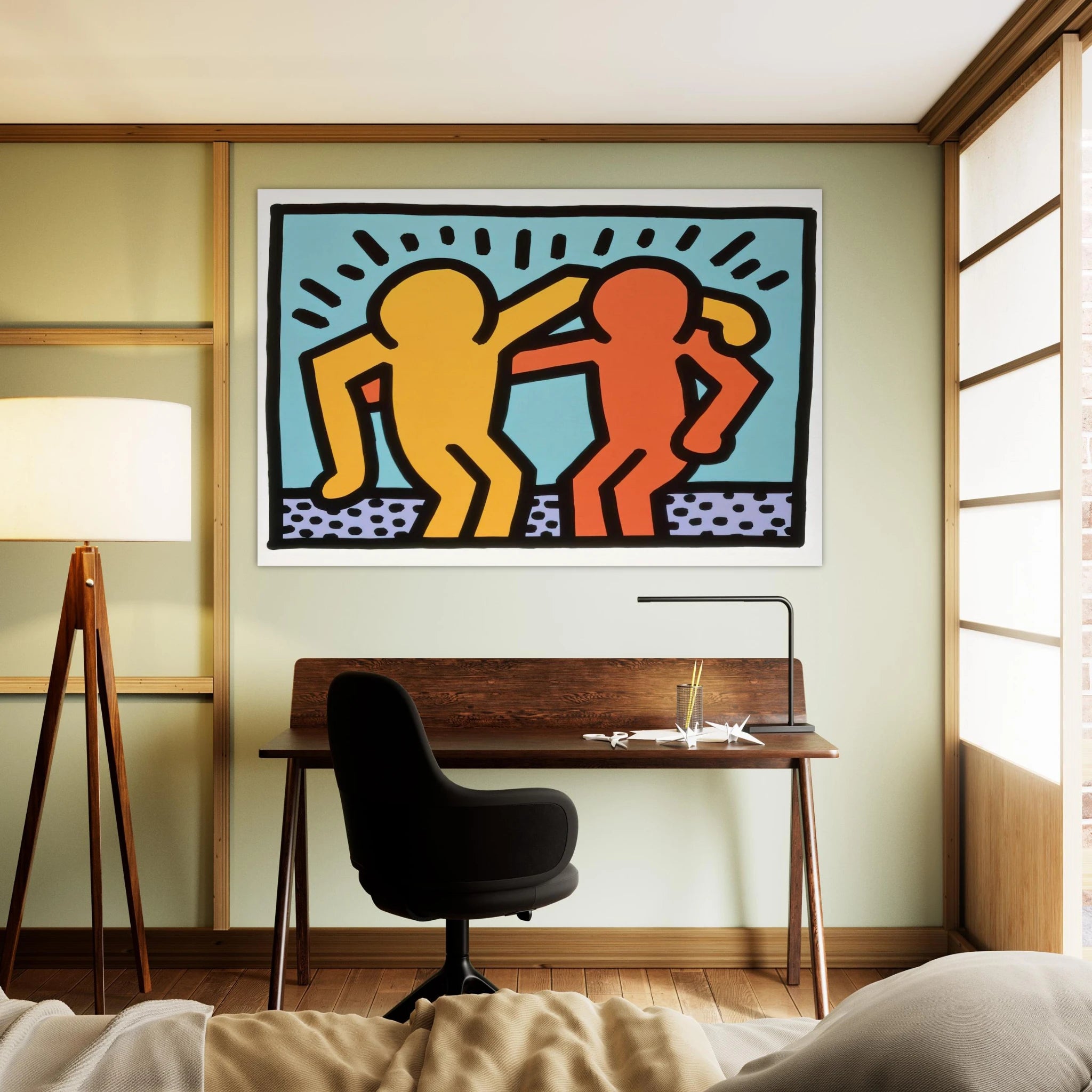 BEST BUDDIES 1990 Poster | Keith Haring Poster | Keith Haring Prints