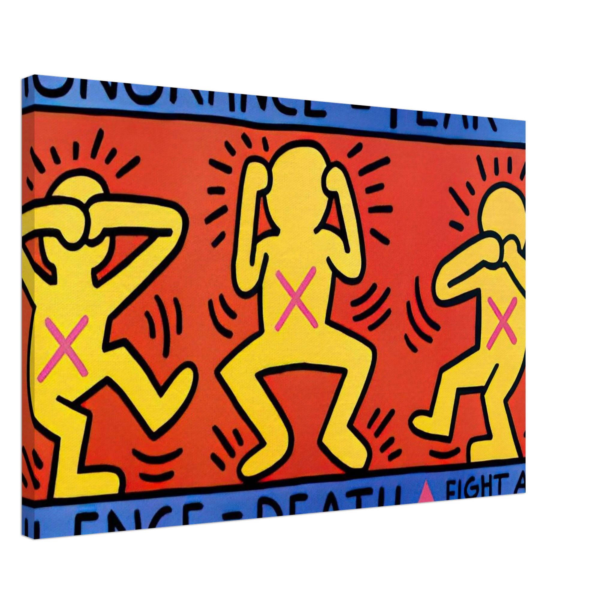 IGNORANCE FEAR 1989 Canvas | Keith Haring Canvas | Keith Haring Prints