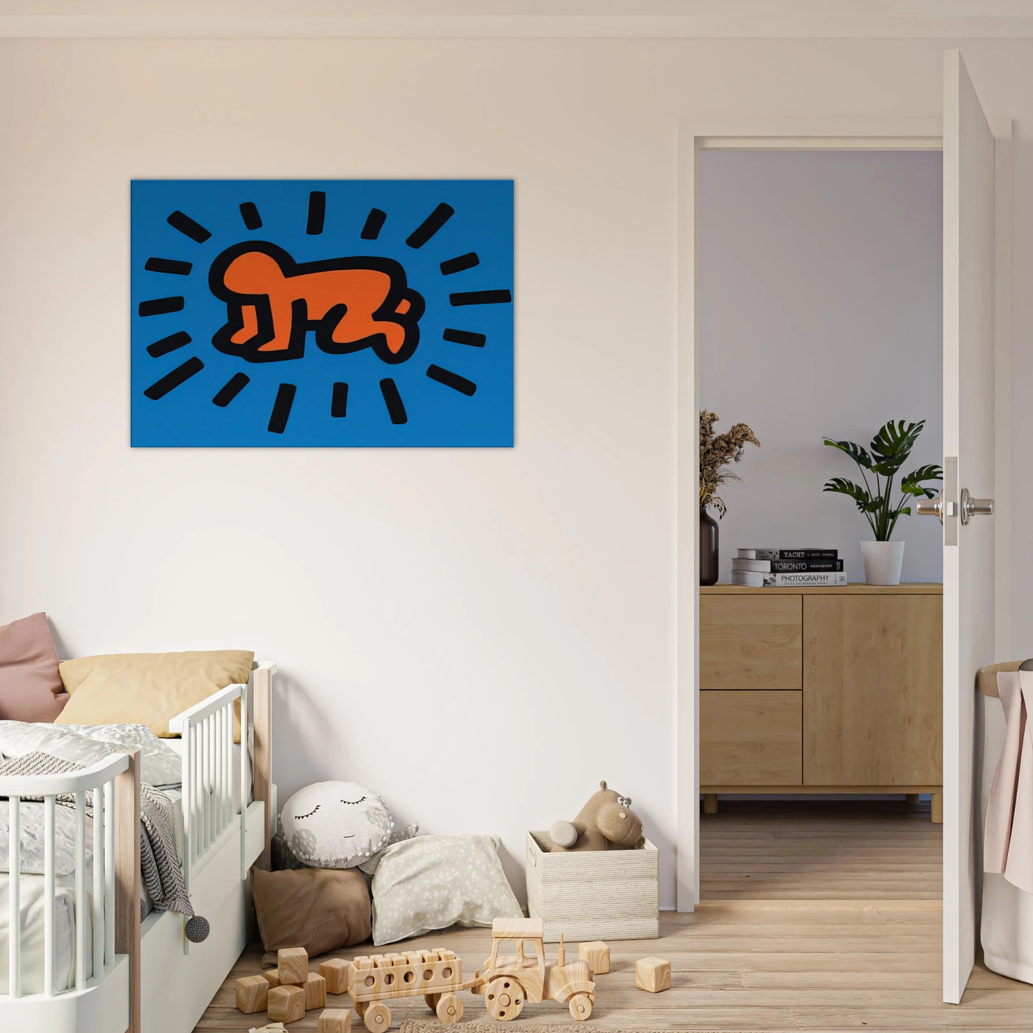 RADIANT BABY FROM ICONS SERIES 1990 Canvas | Keith Haring Canvas | Keith Haring Prints