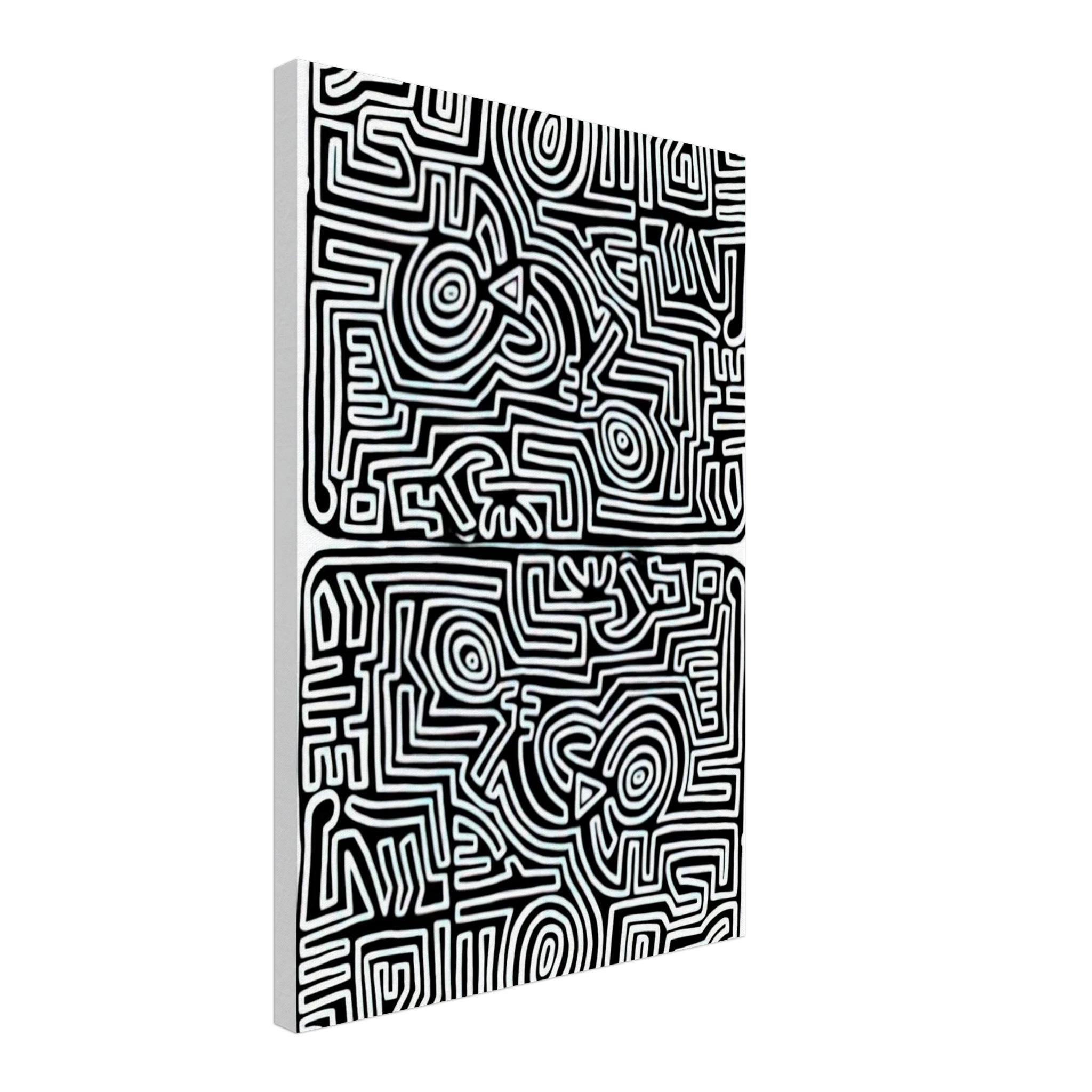 LABYRINTH 1989 Canvas | Keith Haring Canvas | Keith Haring Prints