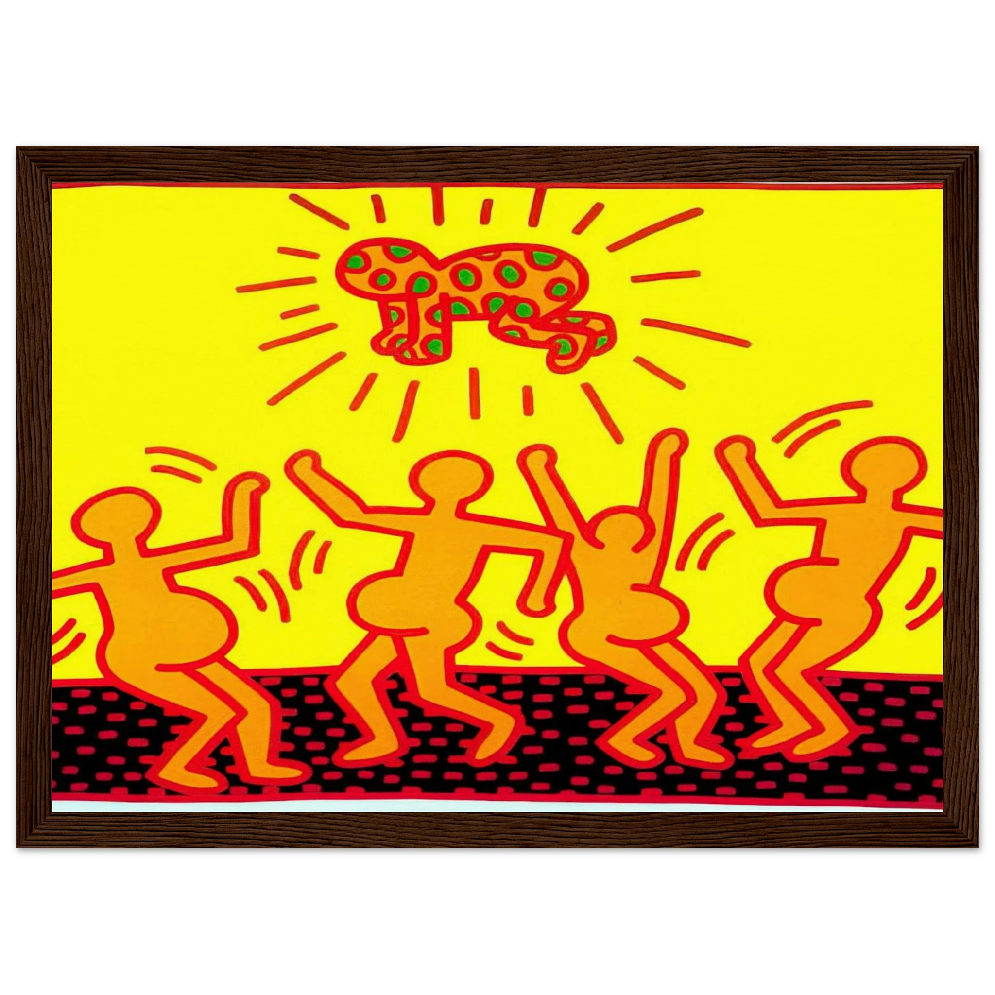 UNTITLED 1983 1 Framed Poster | Keith Haring Framed Prints Wall Art | Keith Haring Prints