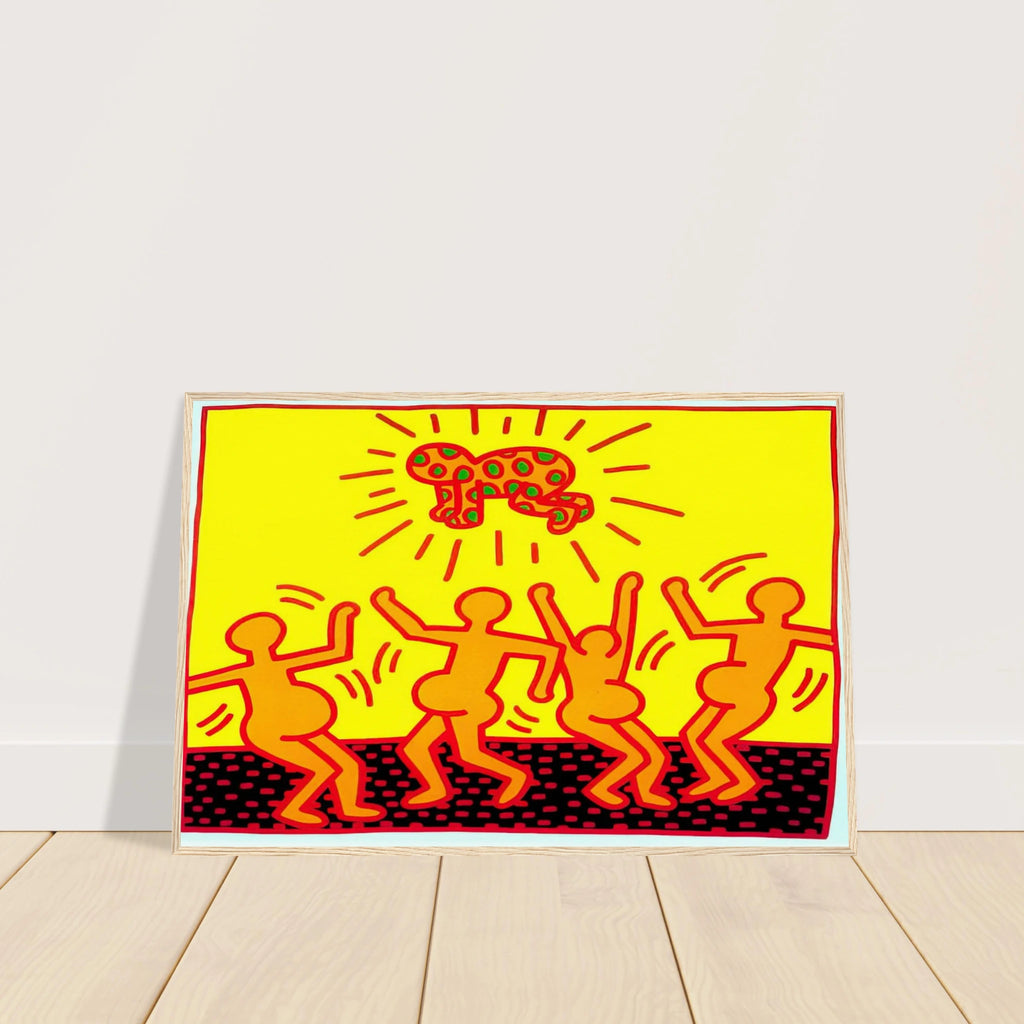 UNTITLED 1983 1 Framed Poster | Keith Haring Framed Prints Wall Art | Keith Haring Prints