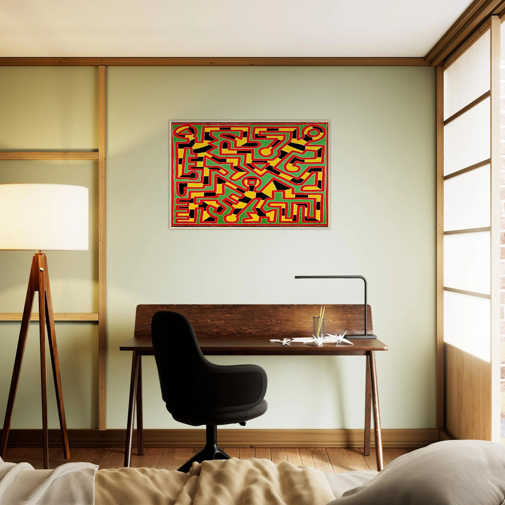 UNTITLED 1988 Framed Poster | Keith Haring Framed Prints Wall Art | Keith Haring Prints