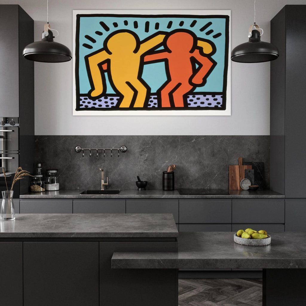 BEST BUDDIES 1990 Poster | Keith Haring Poster | Keith Haring Prints
