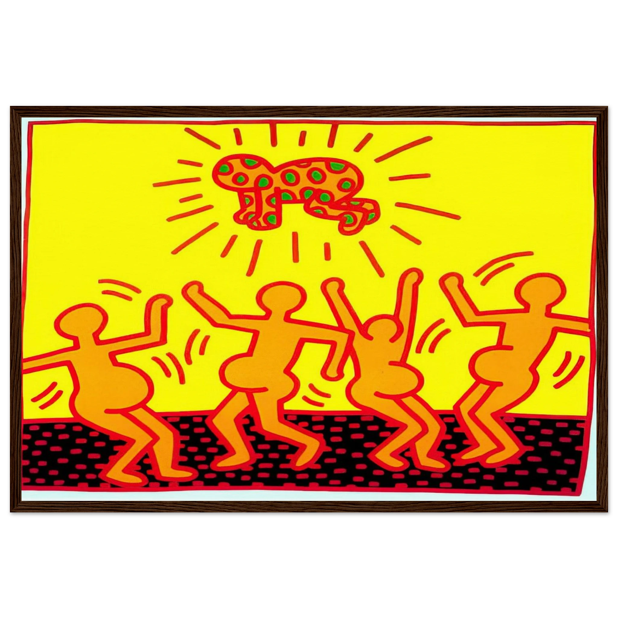 UNTITLED 1983 1 Framed Poster | Keith Haring Framed Prints Wall Art | Keith Haring Prints