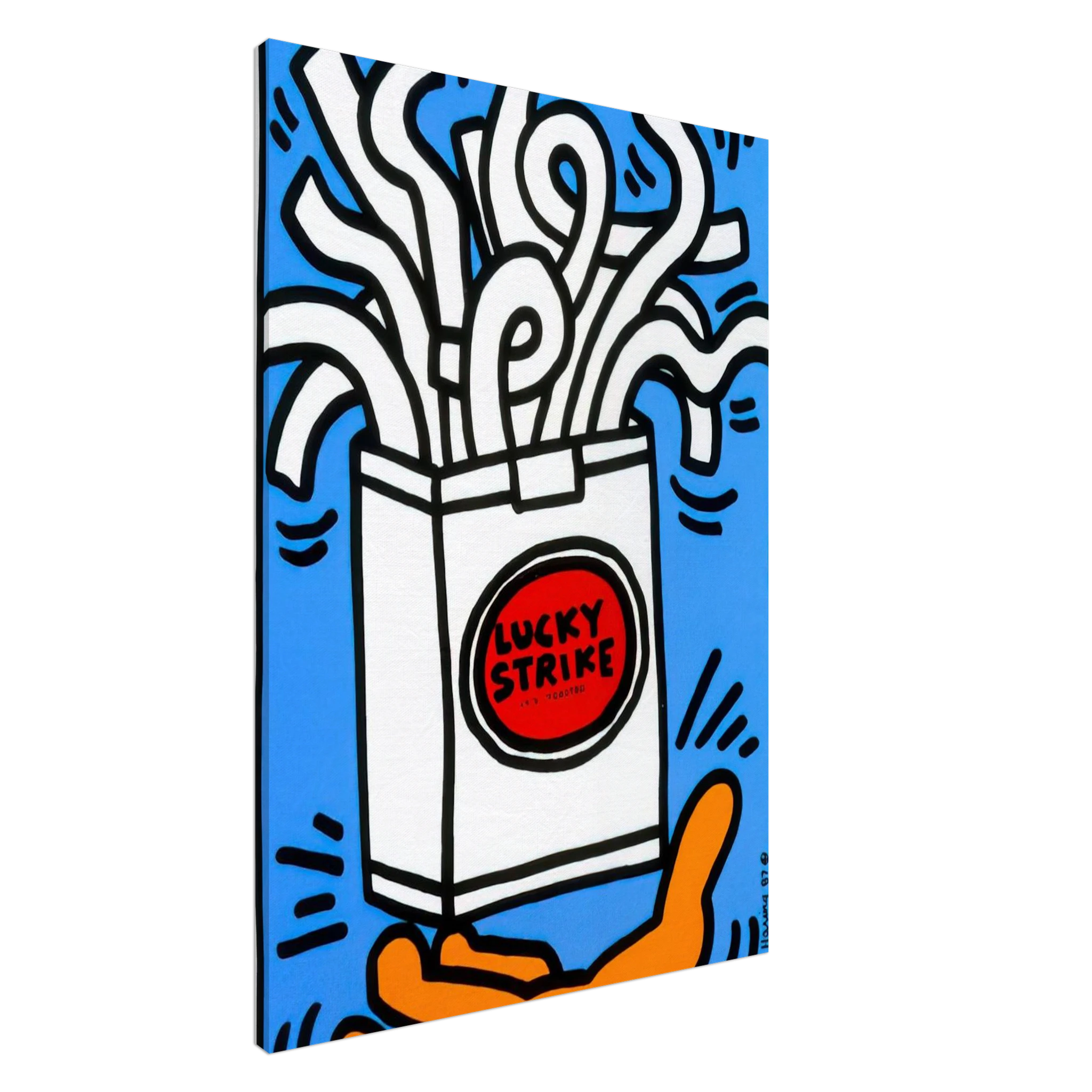 LUCKY STRIKE 1987 Canvas | Keith Haring Canvas | Keith Haring Prints