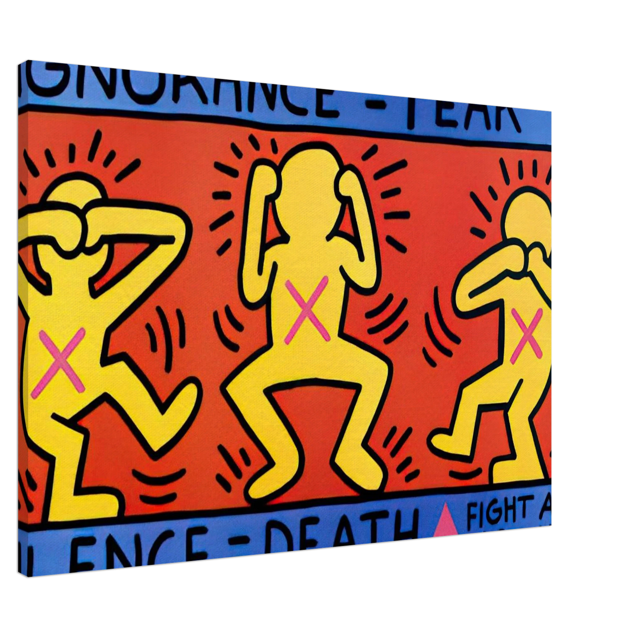 IGNORANCE FEAR 1989 Canvas | Keith Haring Canvas | Keith Haring Prints
