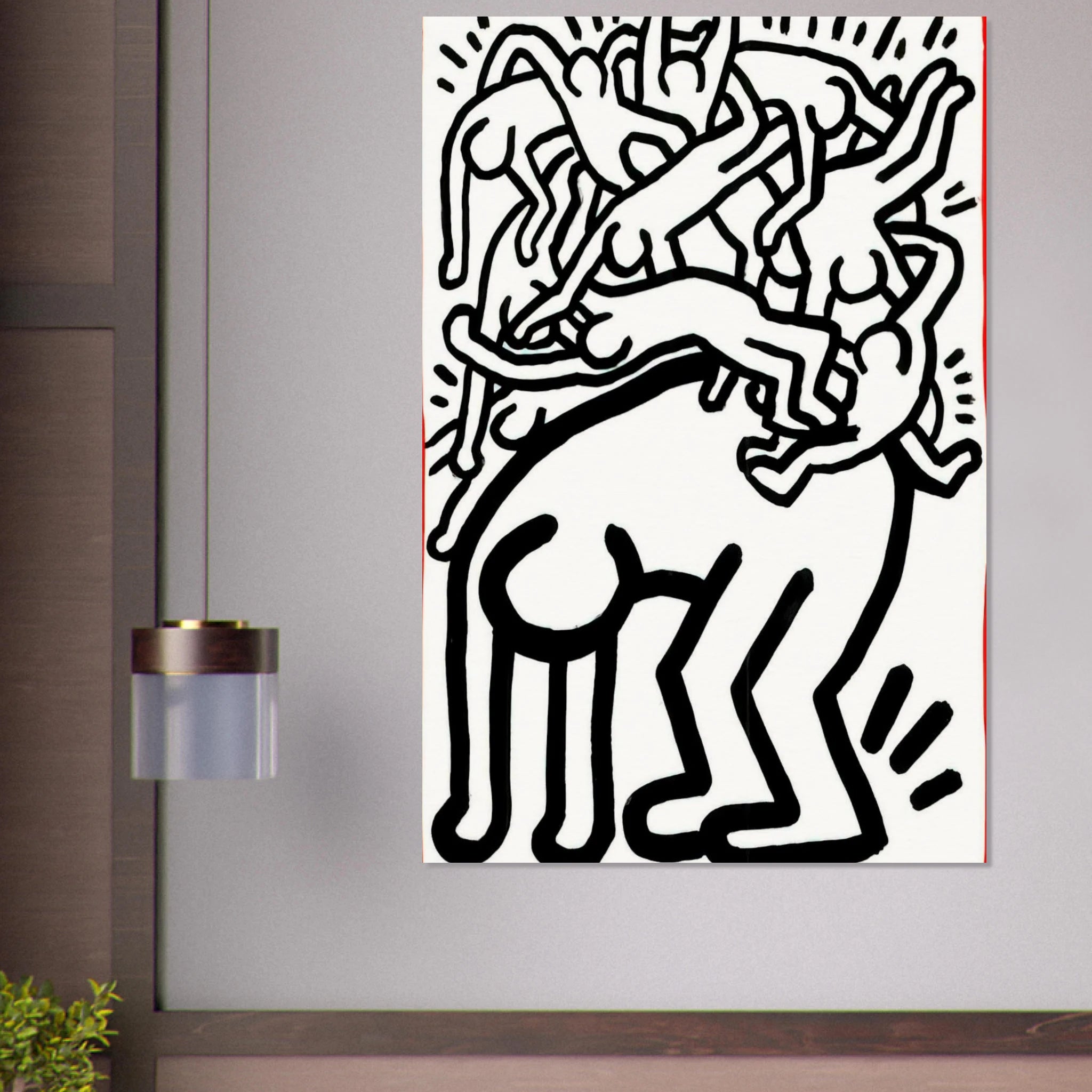 FIGHT AIDS WORLDWIDE 1990 Poster | Keith Haring Poster | Keith Haring Prints