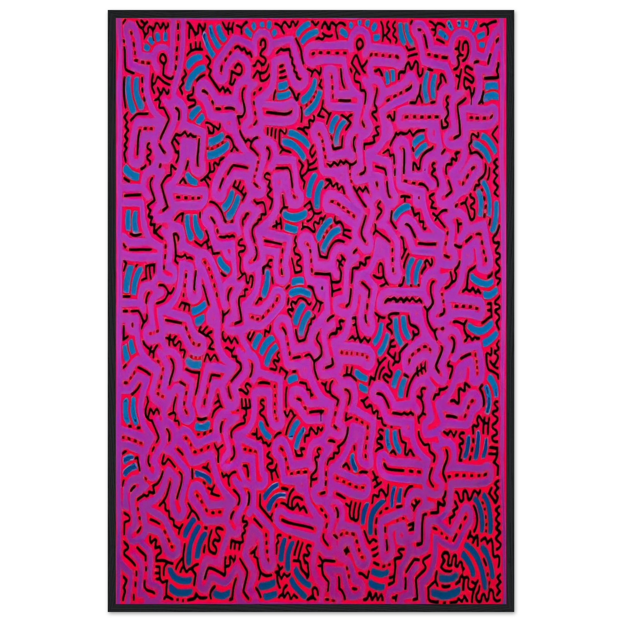 UNTITLED 1984 Framed Poster | Keith Haring Framed Prints Wall Art | Keith Haring Prints