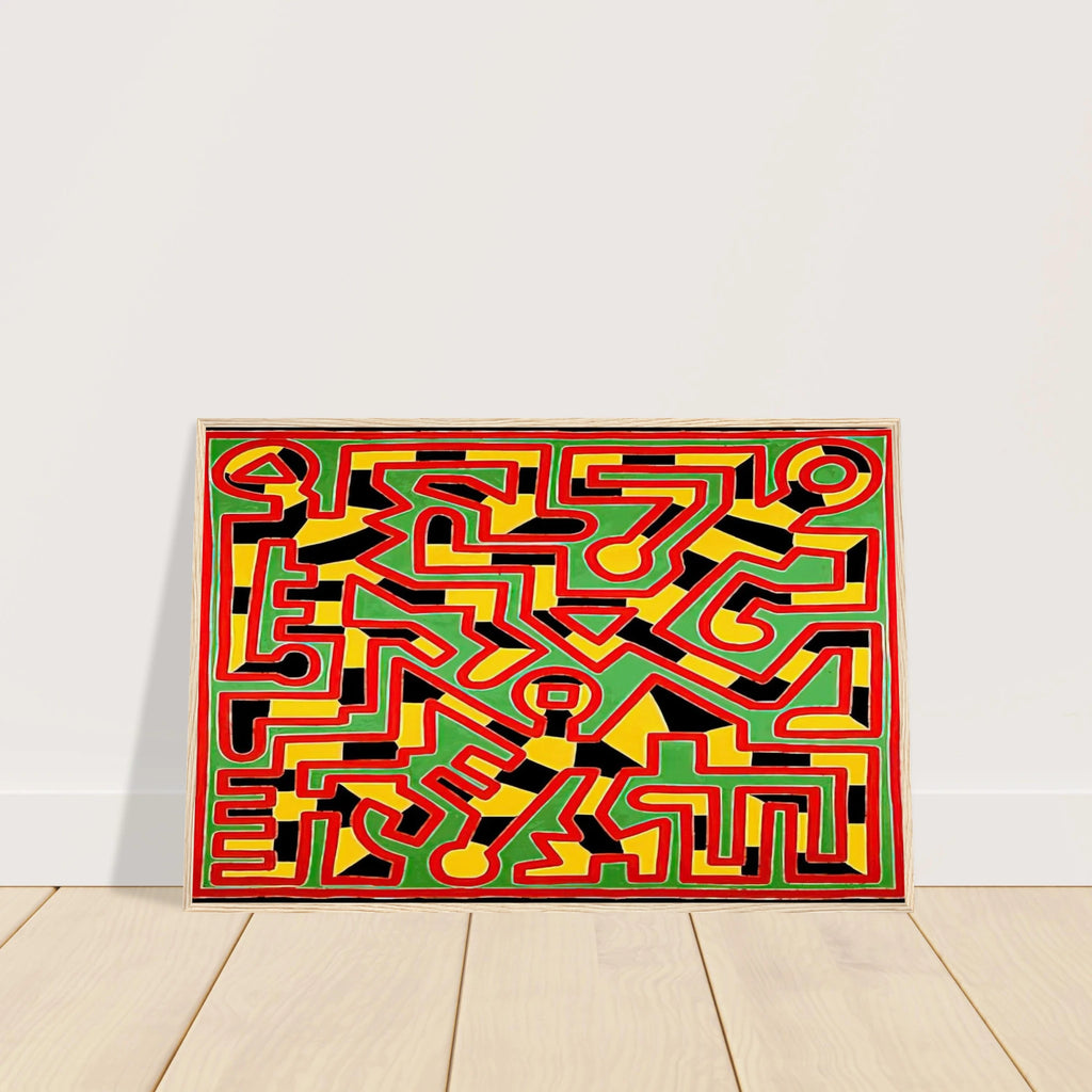 UNTITLED 1988 Framed Poster | Keith Haring Framed Prints Wall Art | Keith Haring Prints