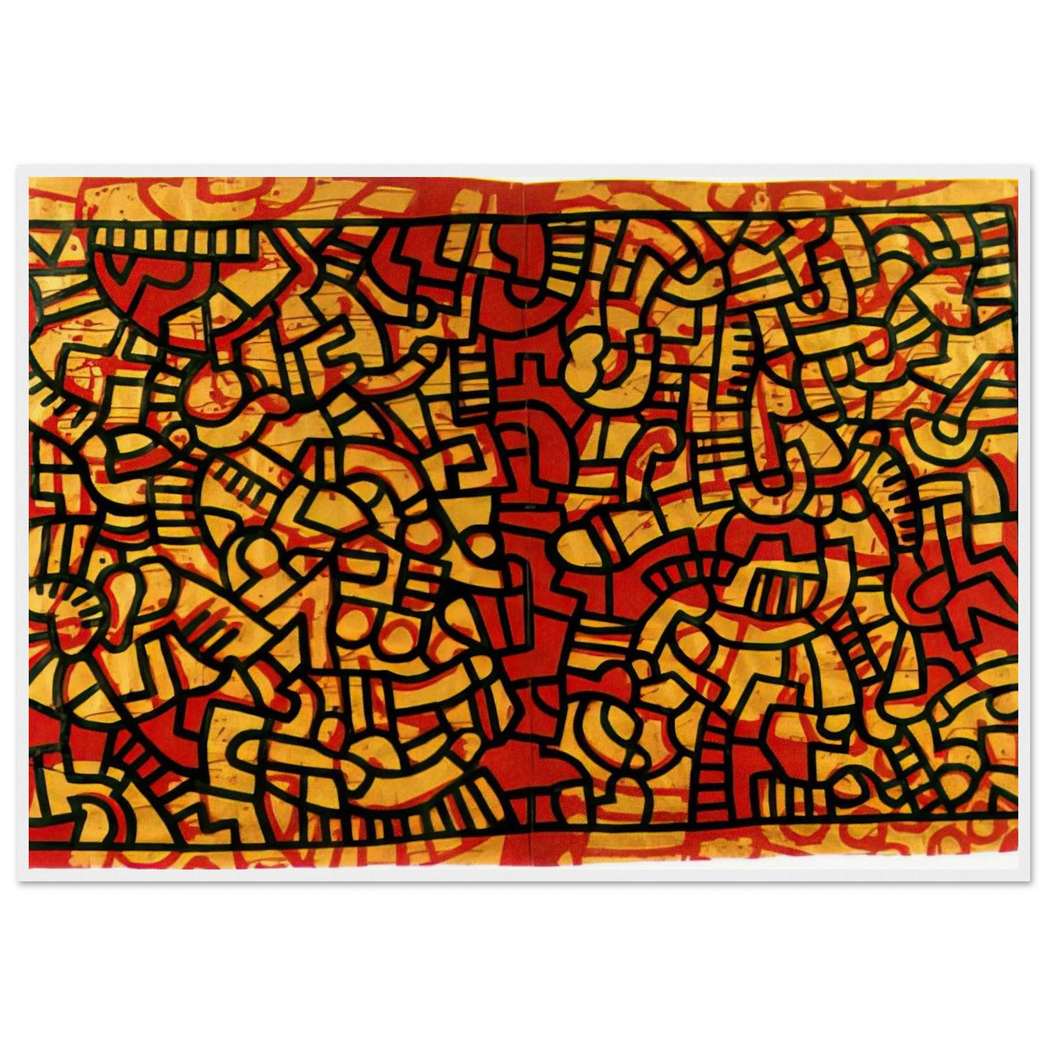 UNTITLED 1979 Framed Poster | Keith Haring Framed Prints Wall Art | Keith Haring Prints