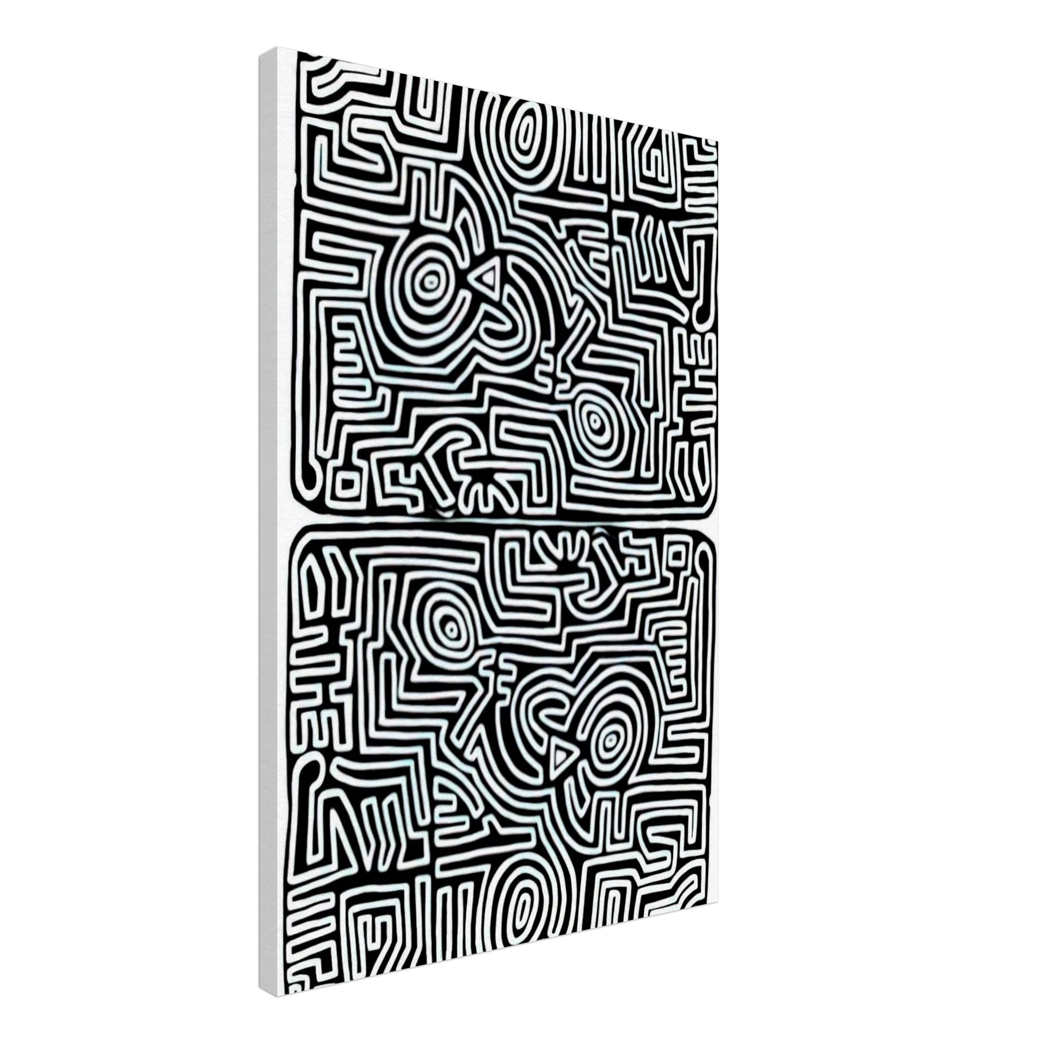 LABYRINTH 1989 Canvas | Keith Haring Canvas | Keith Haring Prints