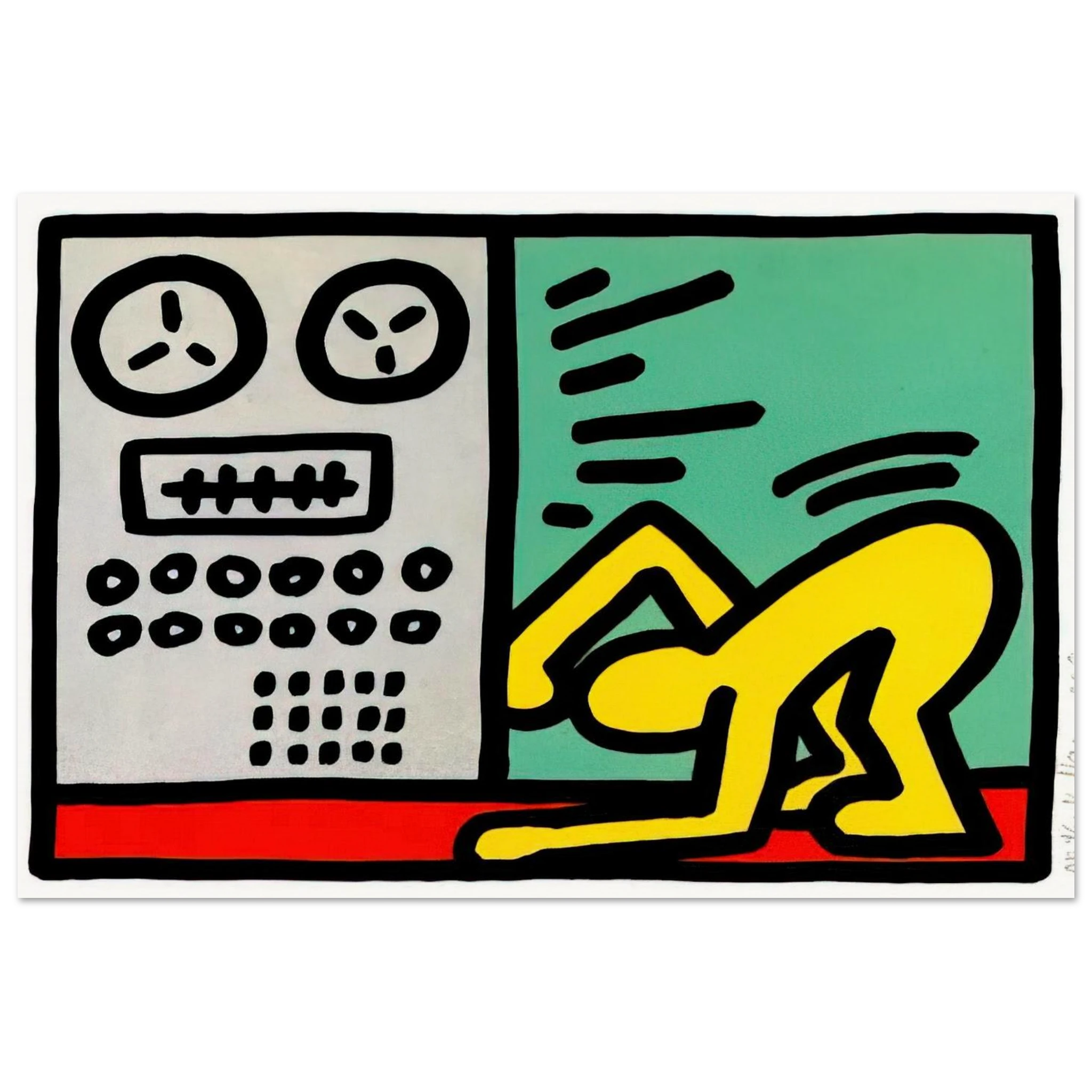 POP SHOP III 1989 Poster | Keith Haring Poster | Keith Haring Prints