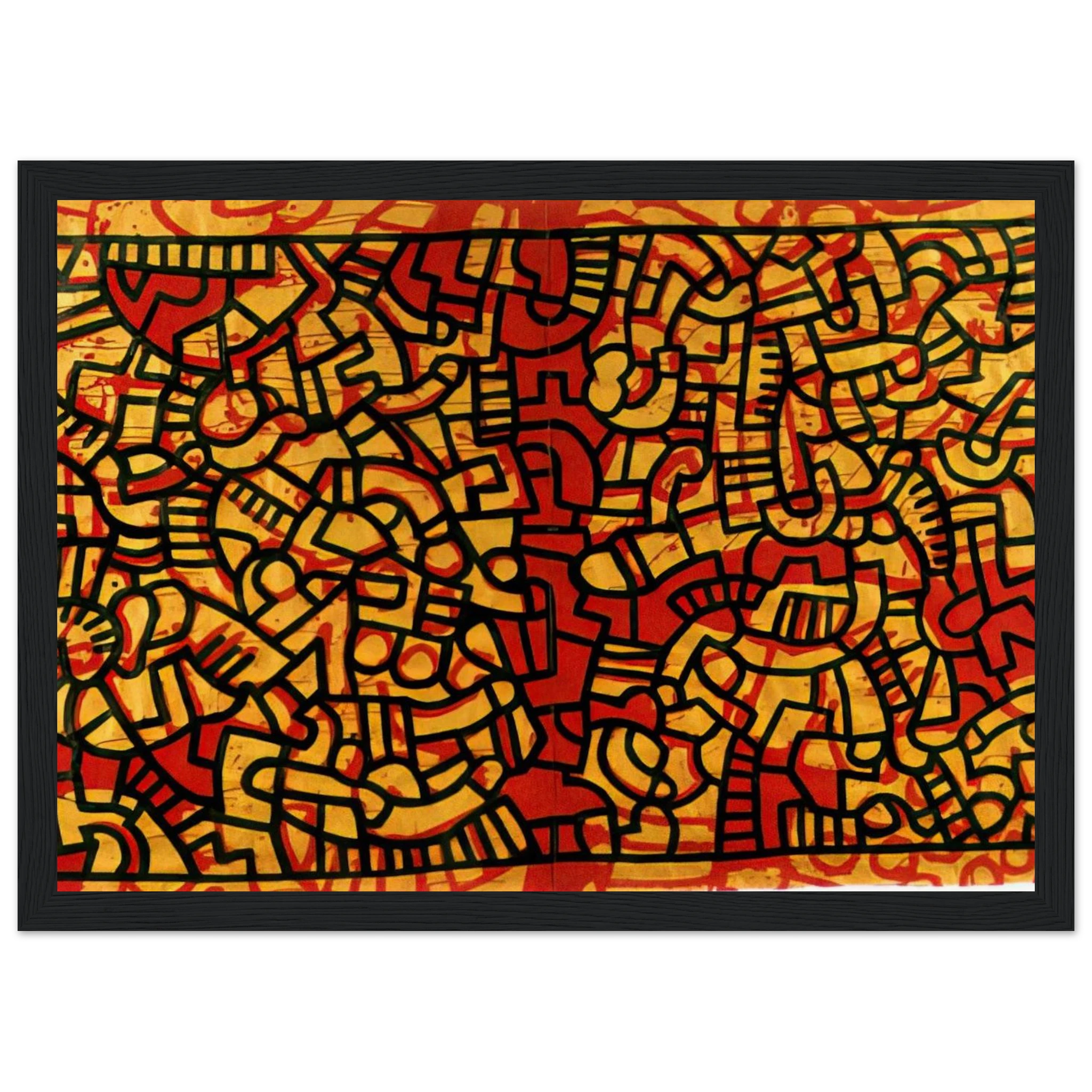 UNTITLED 1979 Framed Poster | Keith Haring Framed Prints Wall Art | Keith Haring Prints