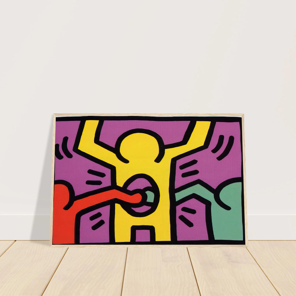 POP SHOP 1 1987 Framed Poster | Keith Haring Framed Prints Wall Art | Keith Haring Prints
