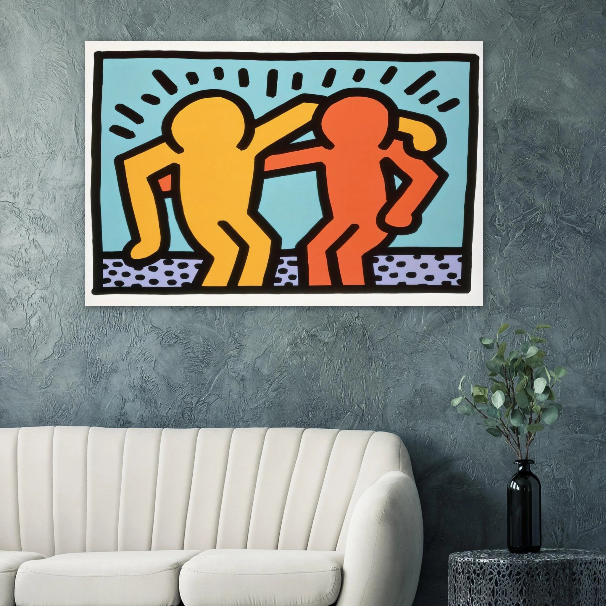 BEST BUDDIES 1990 Poster | Keith Haring Poster | Keith Haring Prints