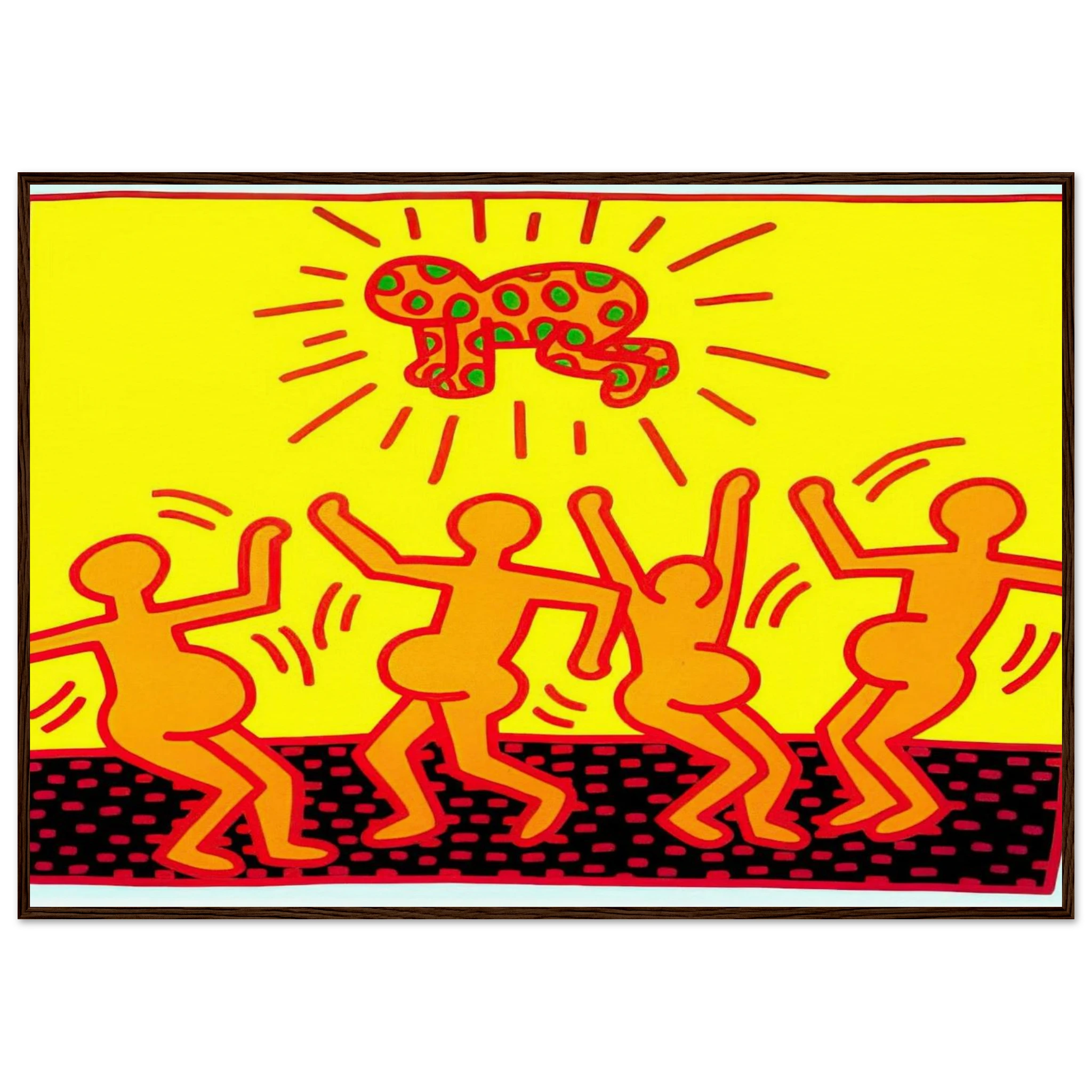 UNTITLED 1983 1 Framed Poster | Keith Haring Framed Prints Wall Art | Keith Haring Prints