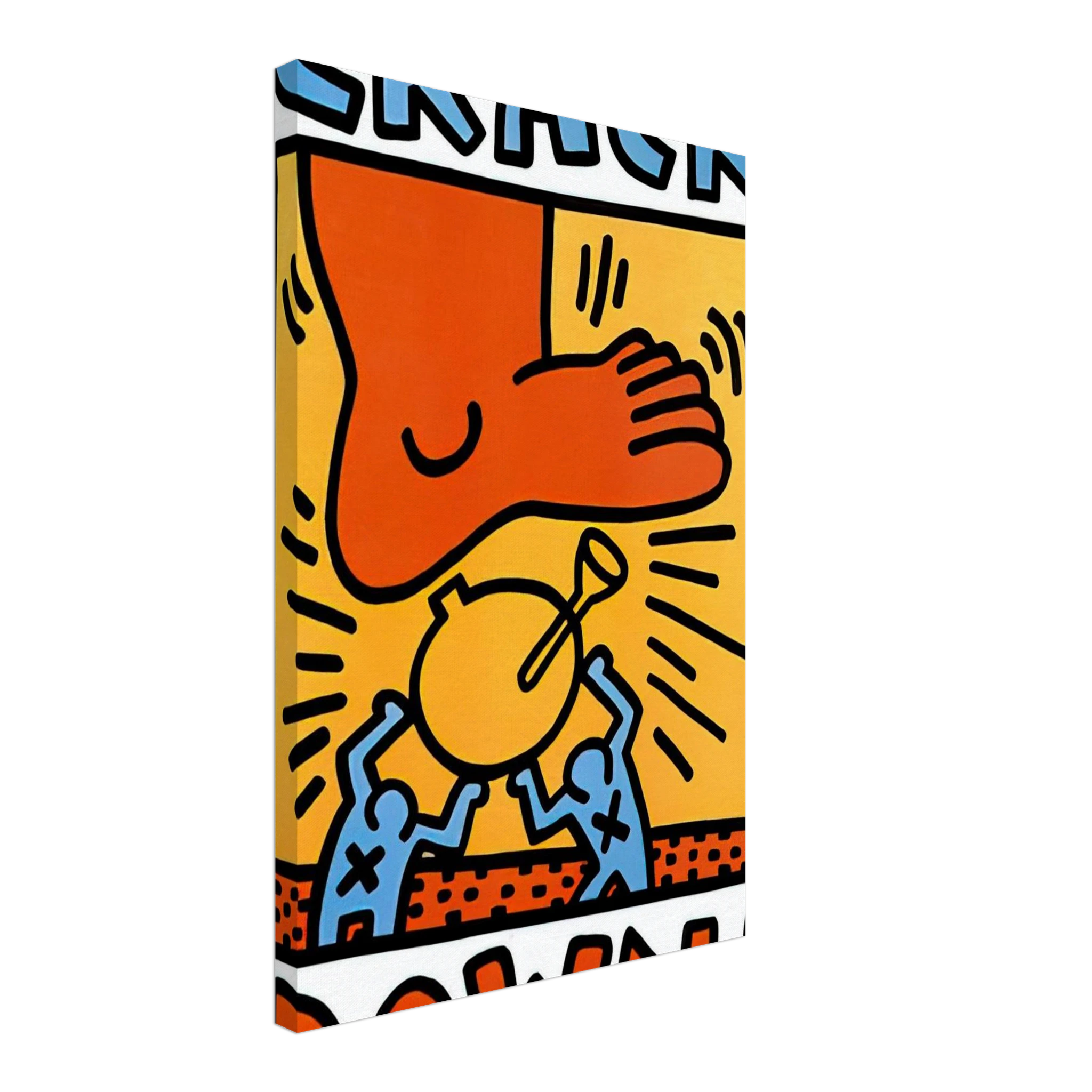 CRACK DOWN 1986 Canvas | Keith Haring Canvas | Keith Haring Prints