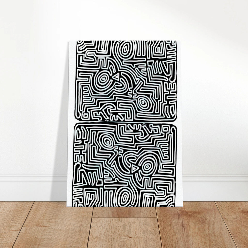 LABYRINTH 1989 Canvas | Keith Haring Canvas | Keith Haring Prints