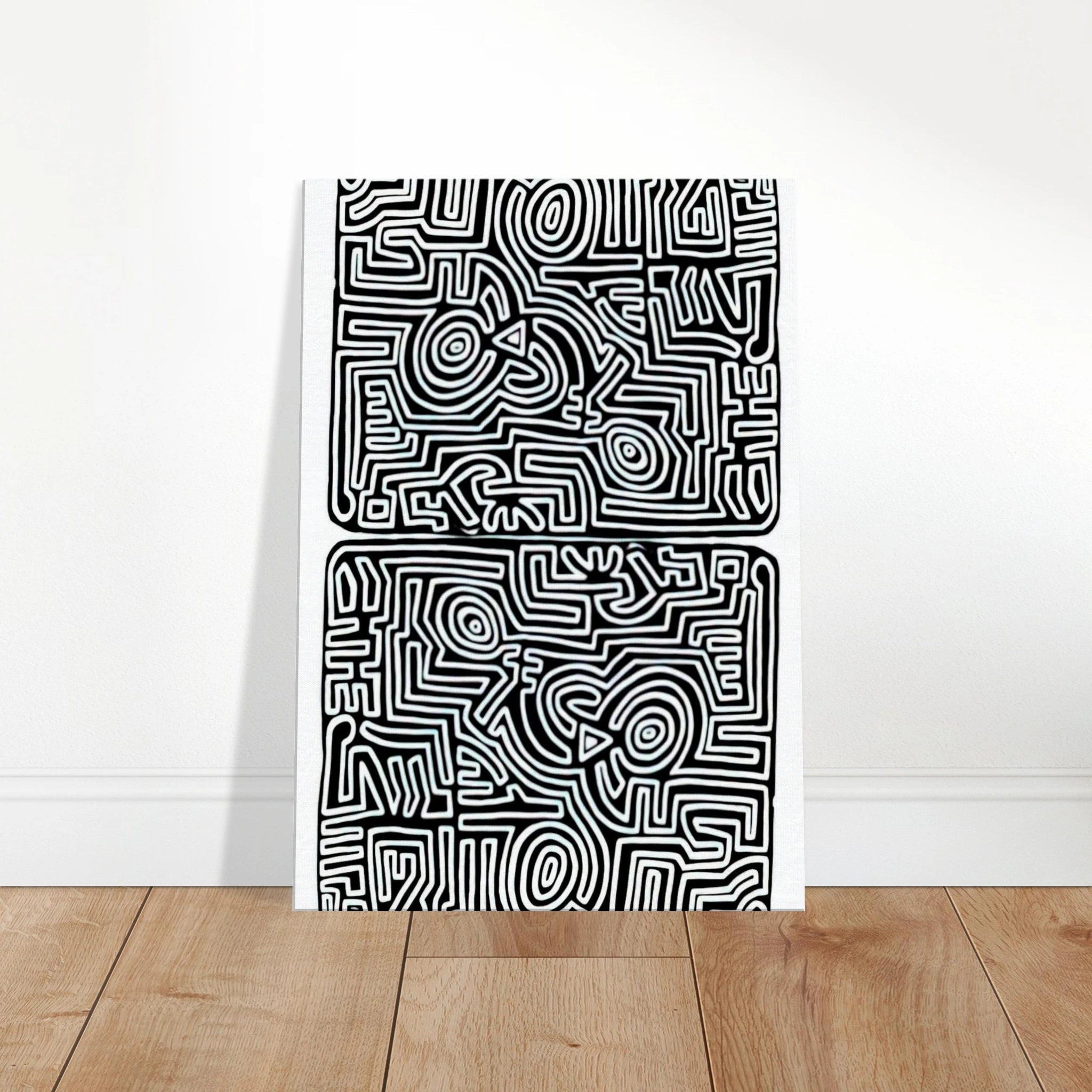 LABYRINTH 1989 Canvas | Keith Haring Canvas | Keith Haring Prints