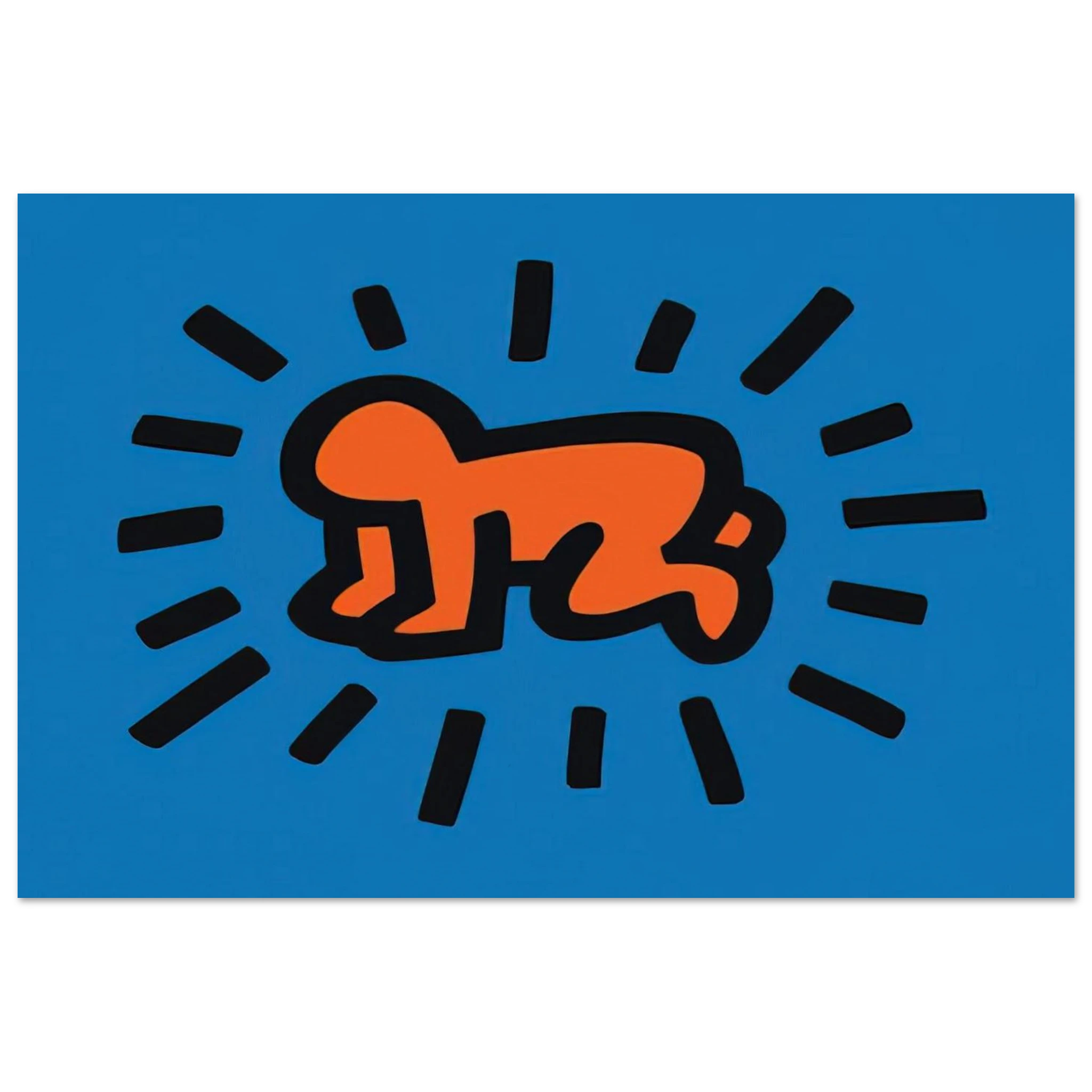 RADIANT BABY FROM ICONS SERIES 1990 Poster | Keith Haring Poster | Keith Haring Prints