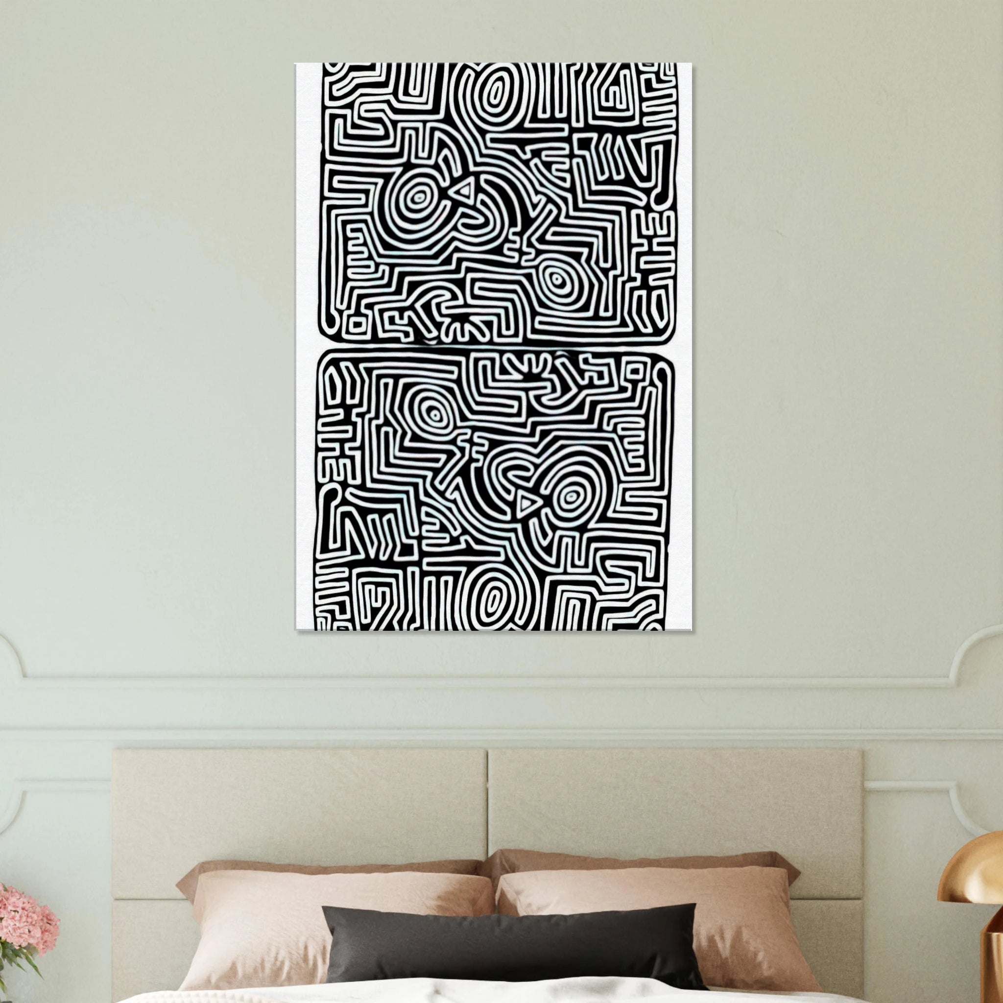 LABYRINTH 1989 Canvas | Keith Haring Canvas | Keith Haring Prints