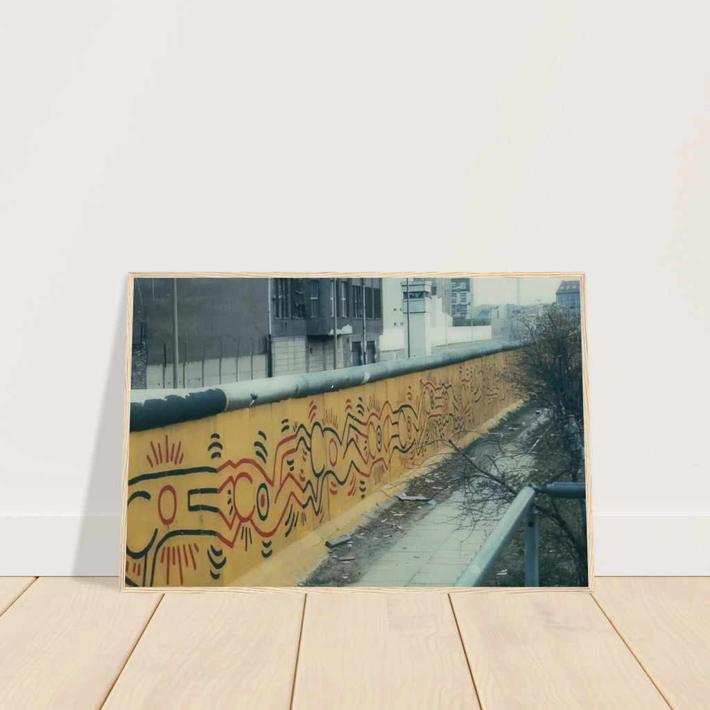 BERLIN MURAL 1986 Framed Poster | Keith Haring Framed Prints Wall Art | Keith Haring Prints
