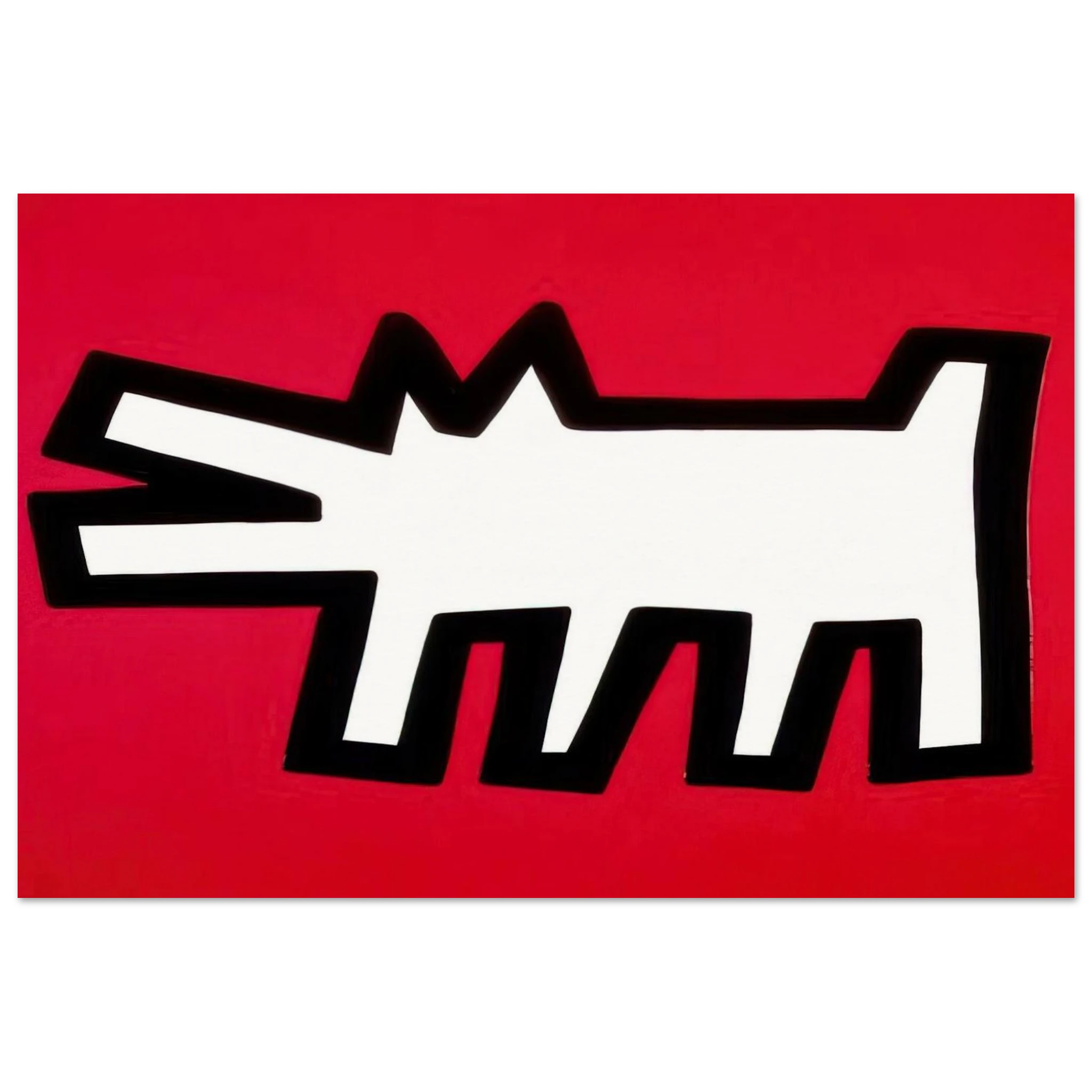 BARKING DOG 1990 Poster | Keith Haring Poster | Keith Haring Prints