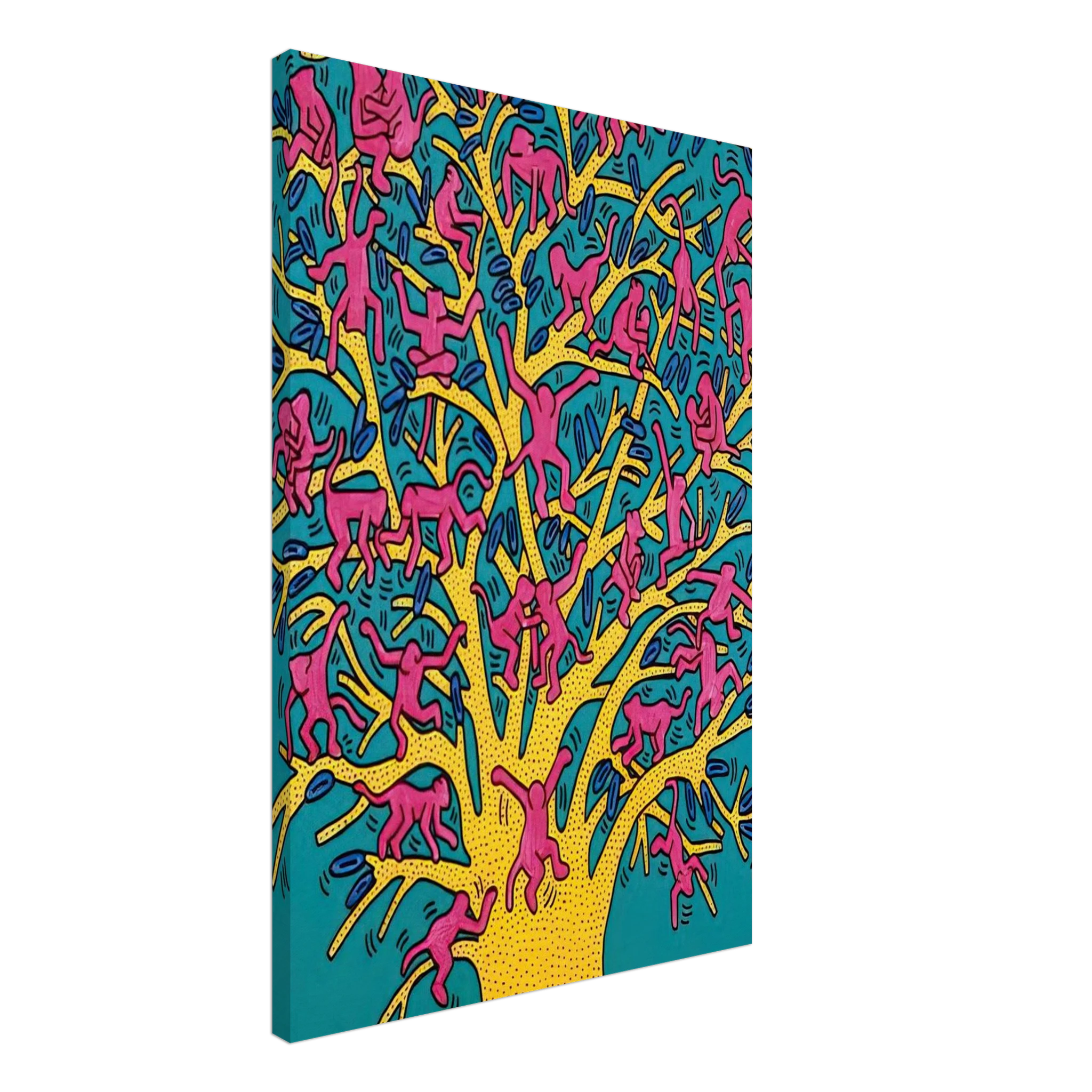 THE TREE OF MONKEYS Canvas | Keith Haring Canvas | Keith Haring Prints