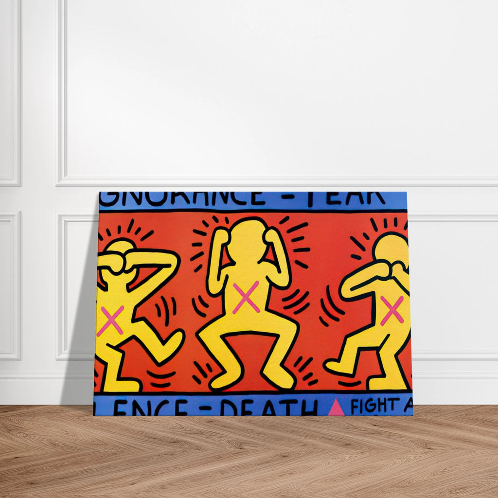 IGNORANCE FEAR 1989 Canvas | Keith Haring Canvas | Keith Haring Prints