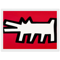 BARKING DOG 1990 Framed Poster | Keith Haring Framed Prints Wall Art | Keith Haring Prints