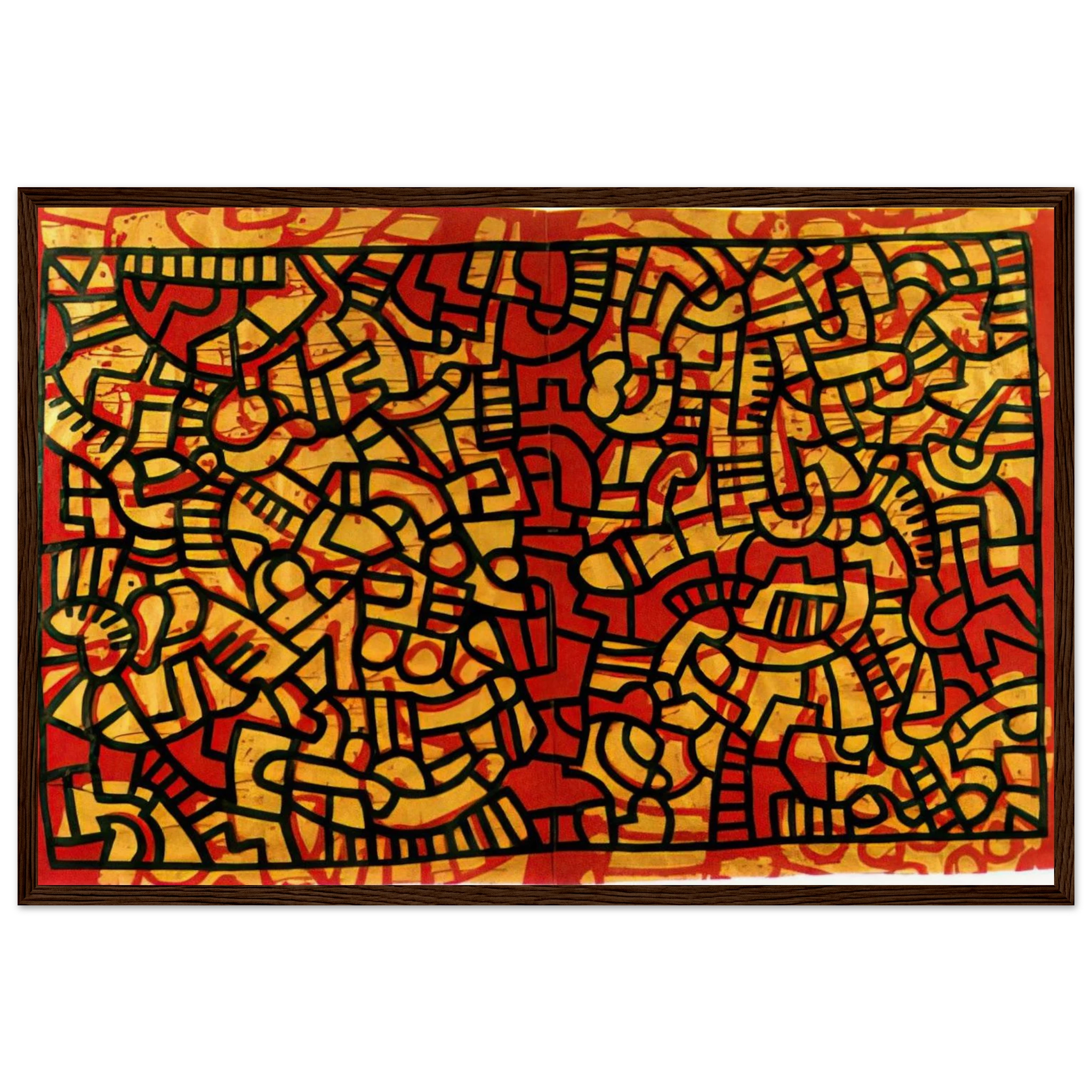UNTITLED 1979 Framed Poster | Keith Haring Framed Prints Wall Art | Keith Haring Prints