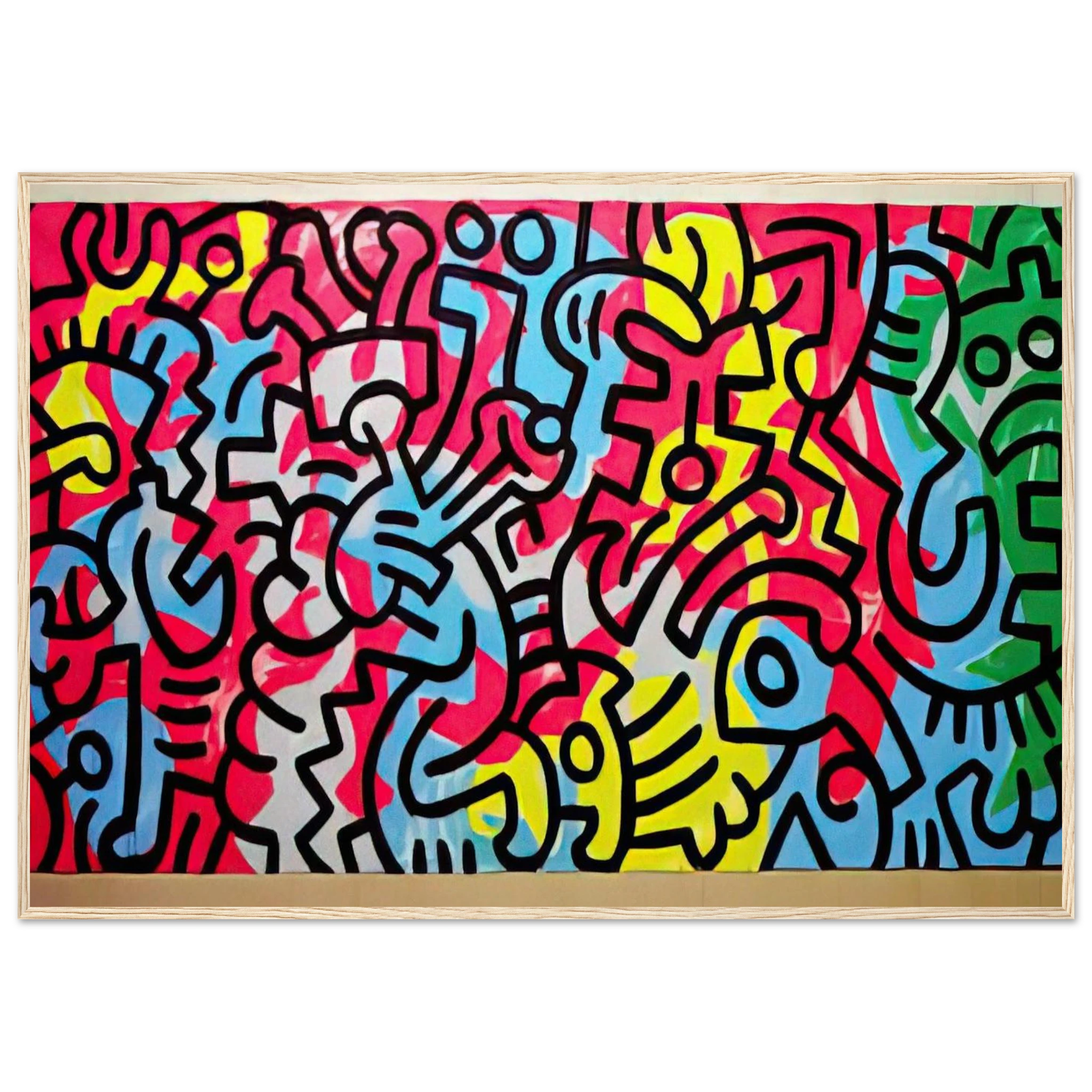 UNTITLED 1987 Framed Poster | Keith Haring Framed Prints Wall Art | Keith Haring Prints