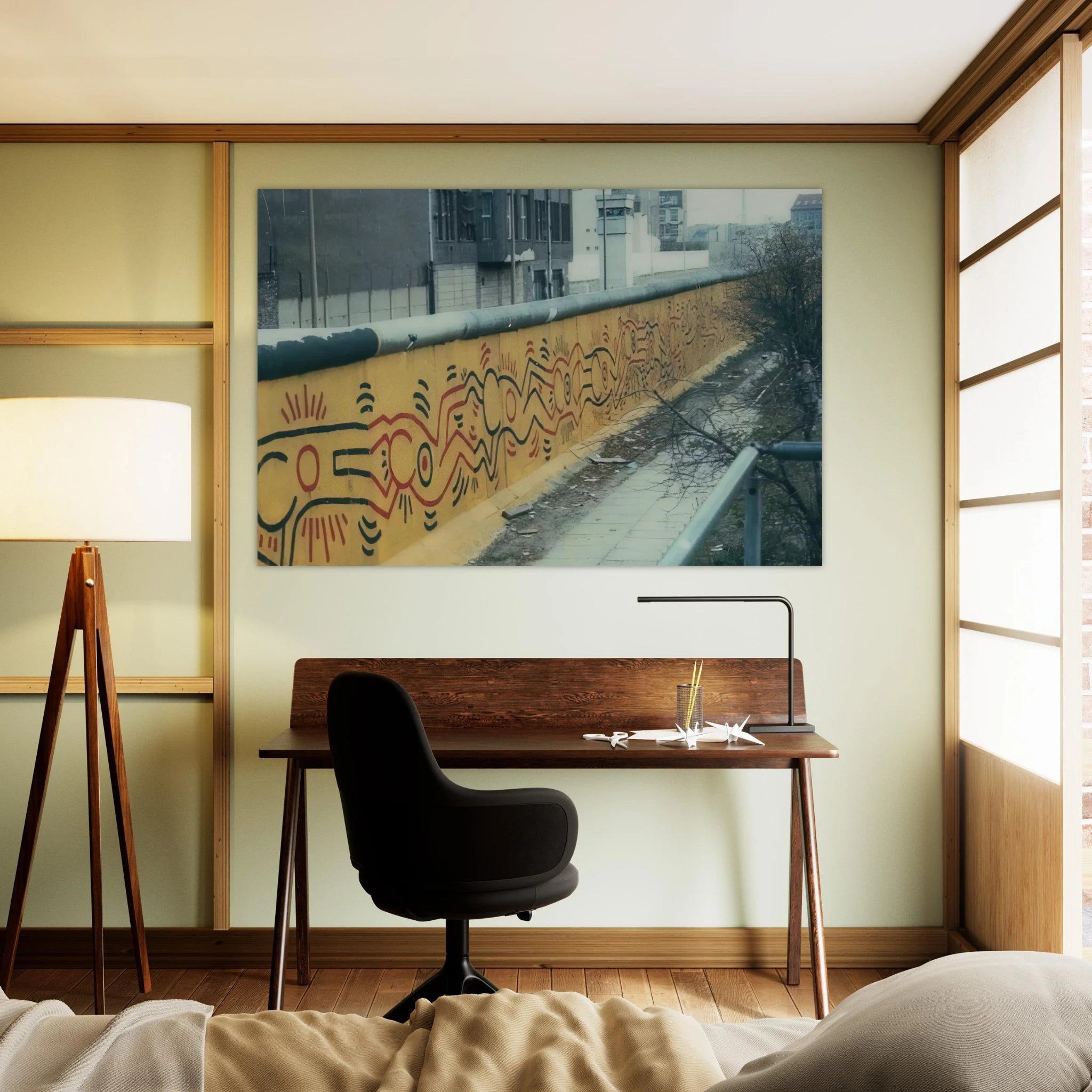 BERLIN MURAL 1986 Poster | Keith Haring Poster | Keith Haring Prints