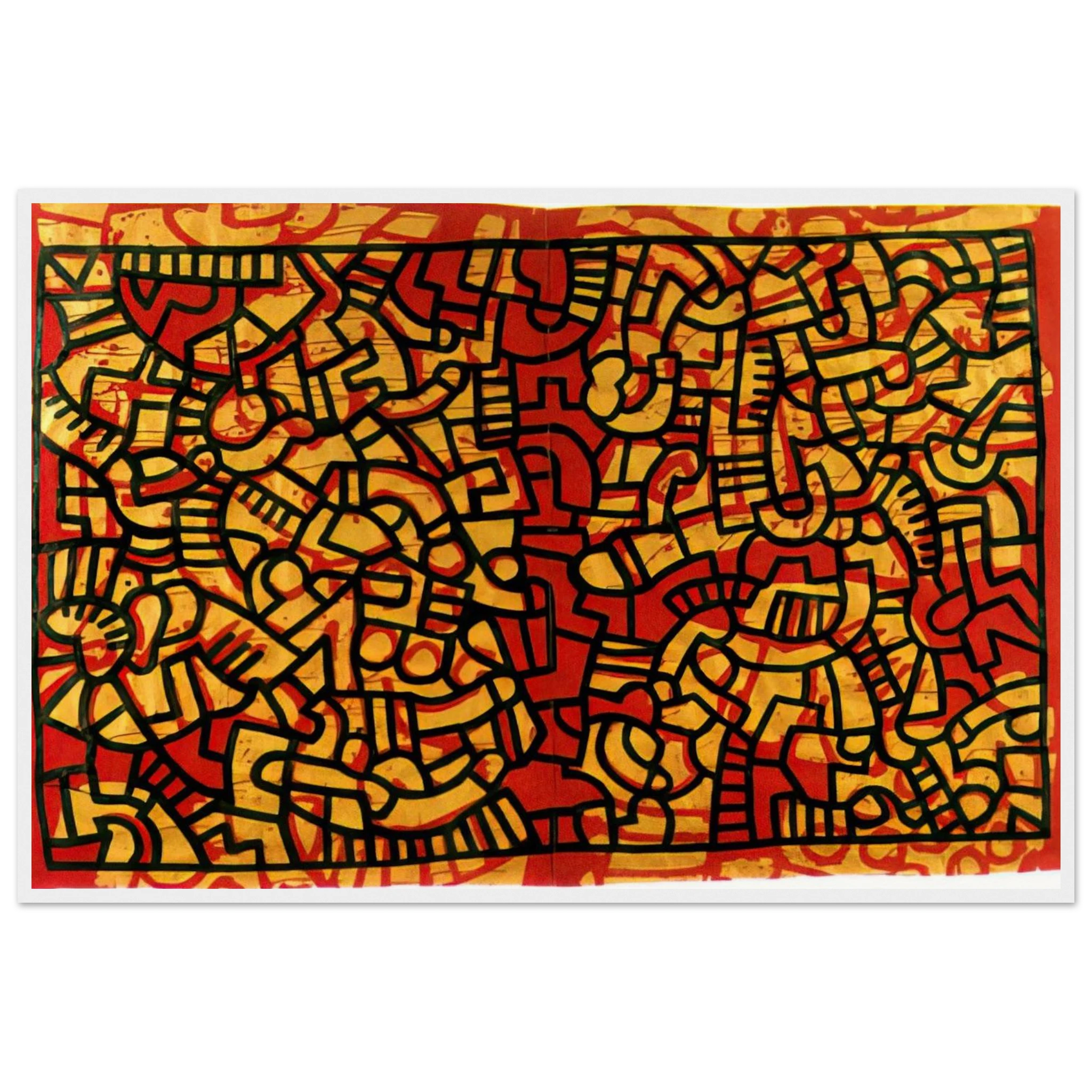 UNTITLED 1979 Framed Poster | Keith Haring Framed Prints Wall Art | Keith Haring Prints
