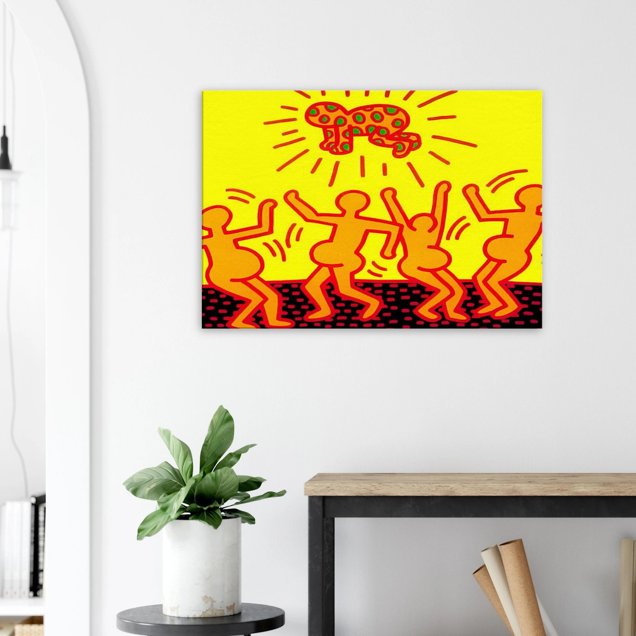 UNTITLED 1983 1 Canvas | Keith Haring Canvas | Keith Haring Prints