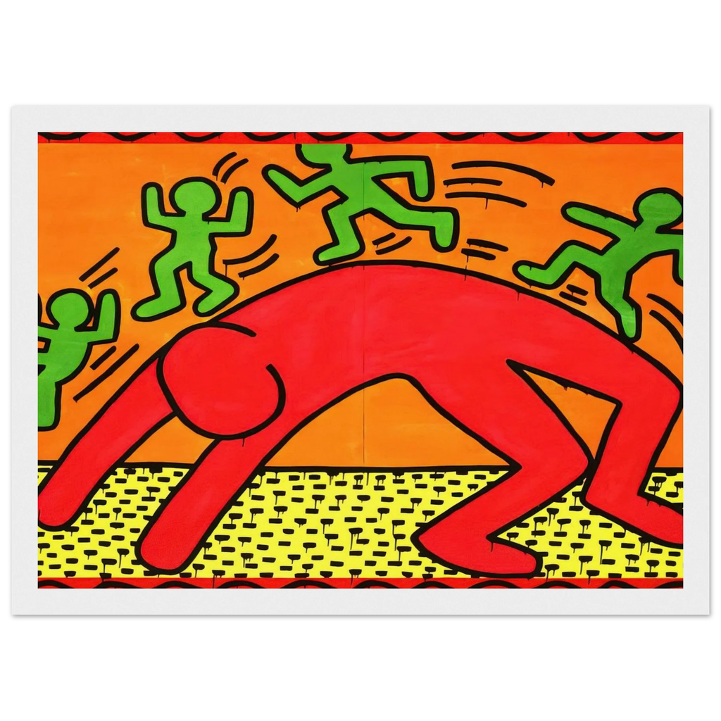 UNTITLED 1982 2 Framed Poster | Keith Haring Framed Prints Wall Art | Keith Haring Prints