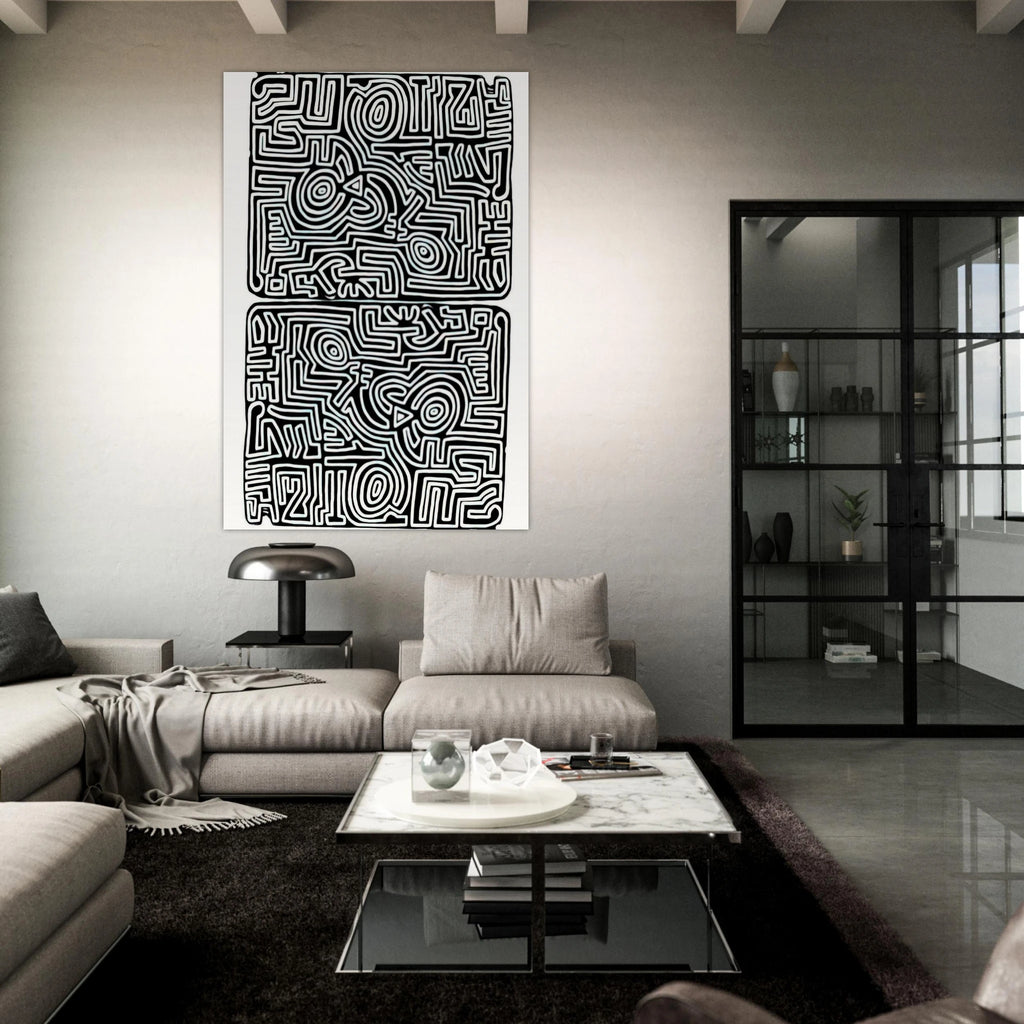 LABYRINTH 1989 Poster | Keith Haring Poster | Keith Haring Prints