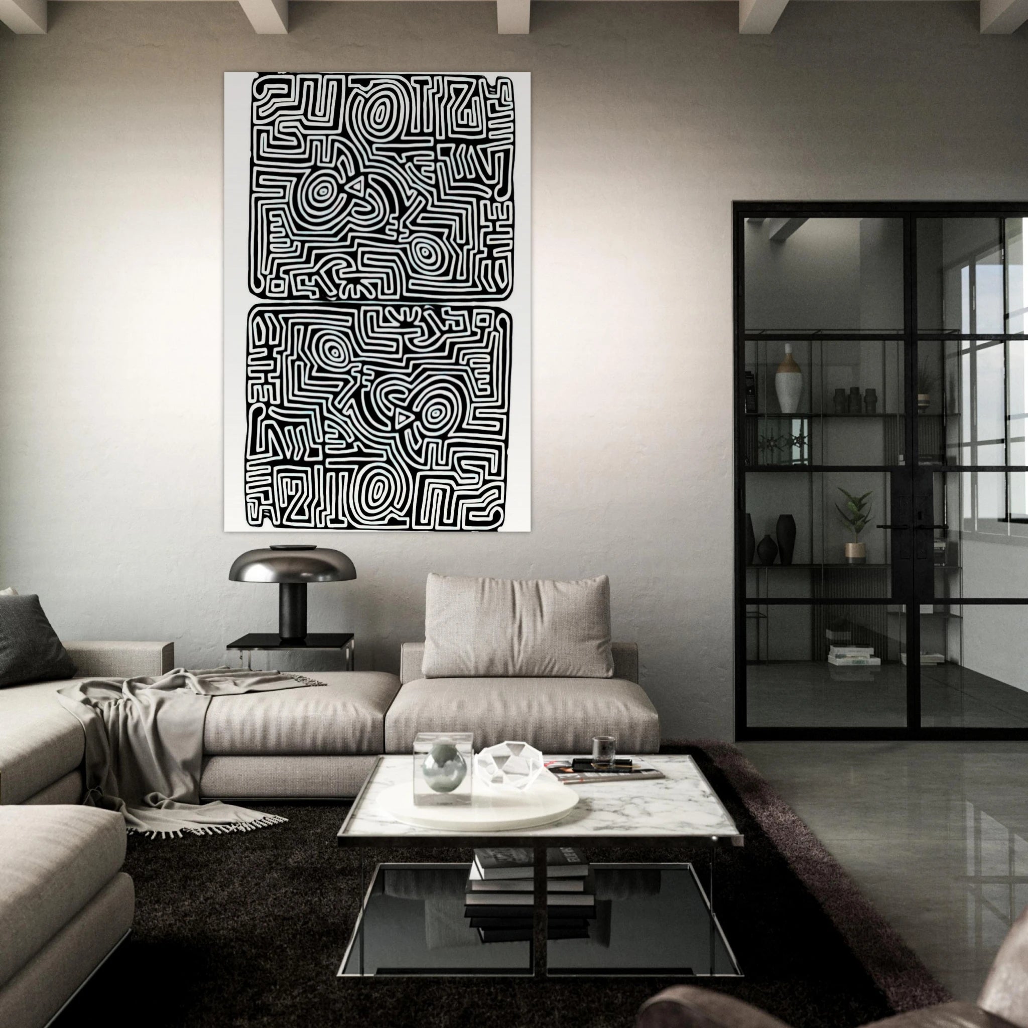 LABYRINTH 1989 Poster | Keith Haring Poster | Keith Haring Prints